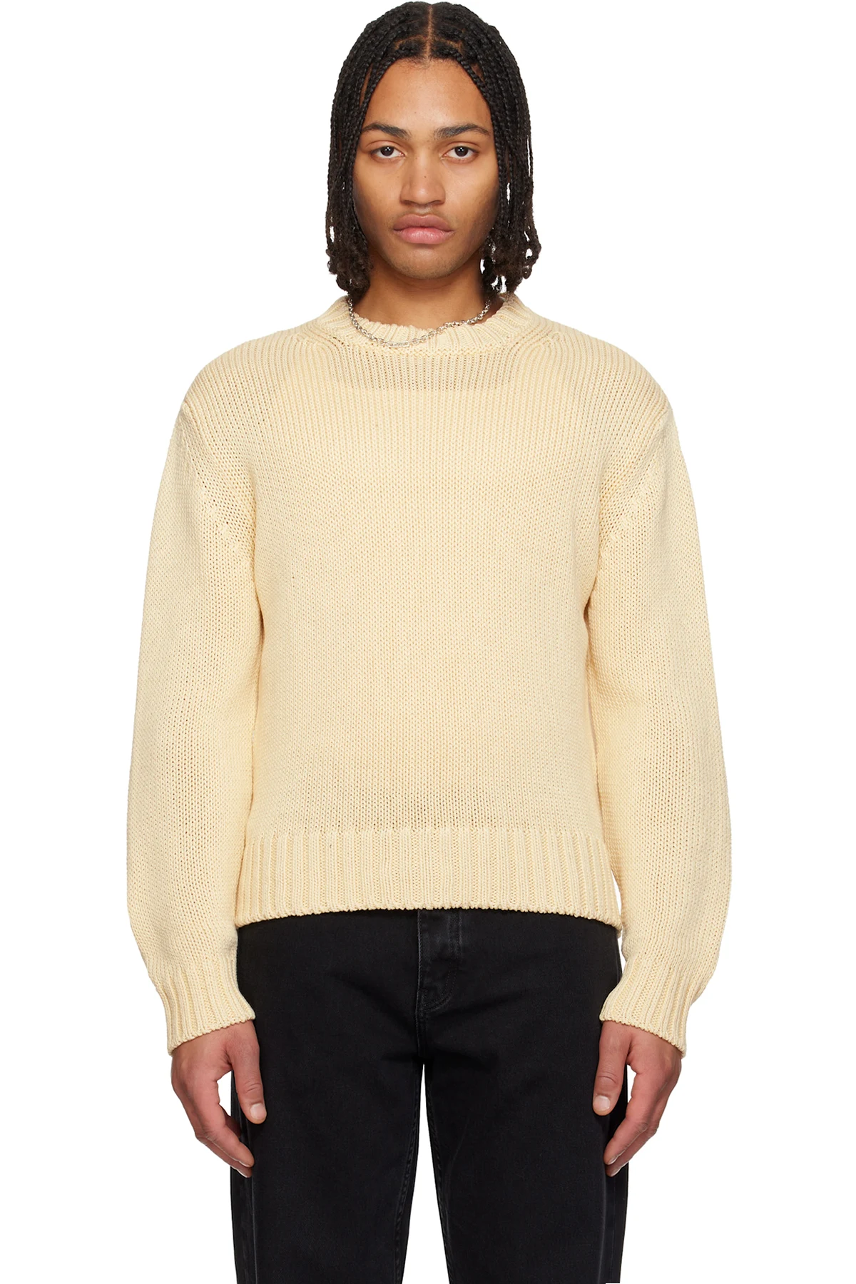 Yellow Frederik Cotton Sweater