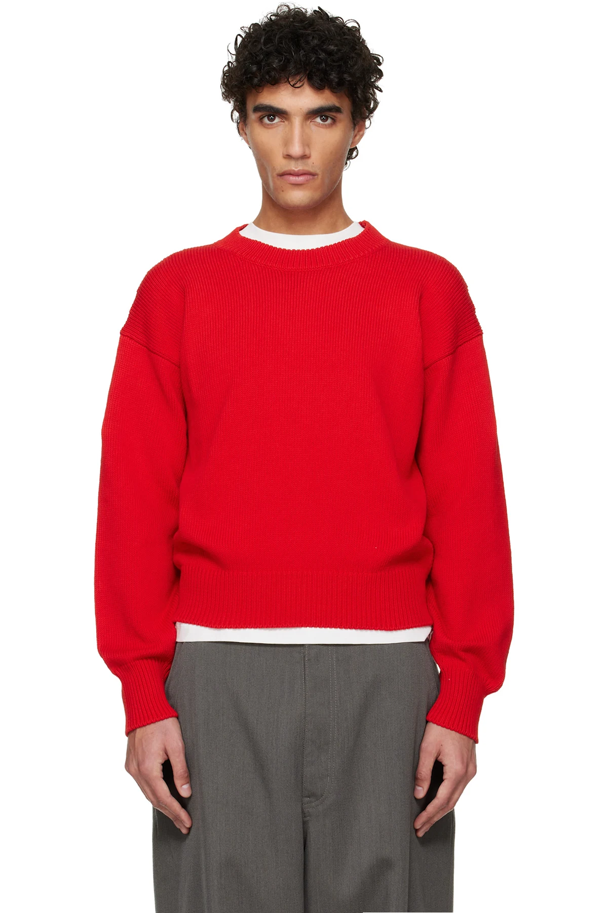 Red Cotton Sweater