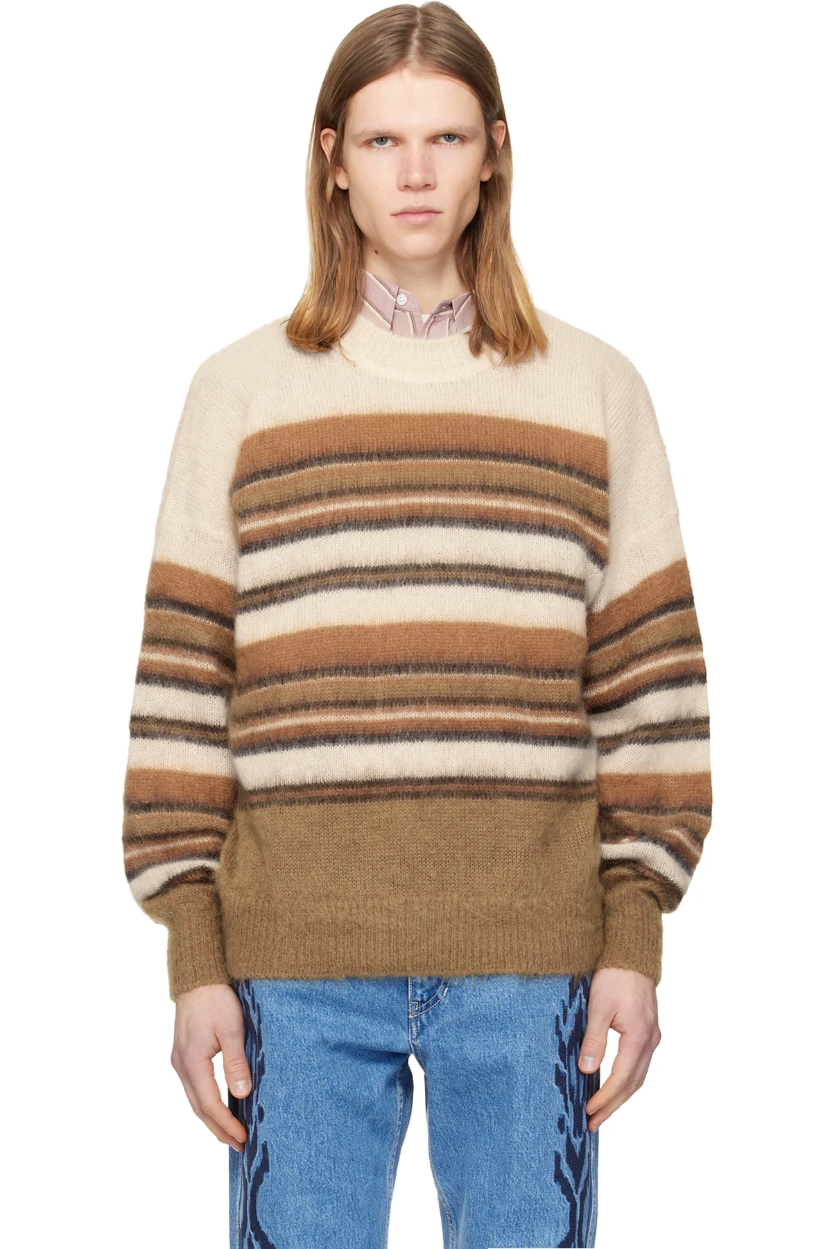 Beige & Brown Drussellh Sweater