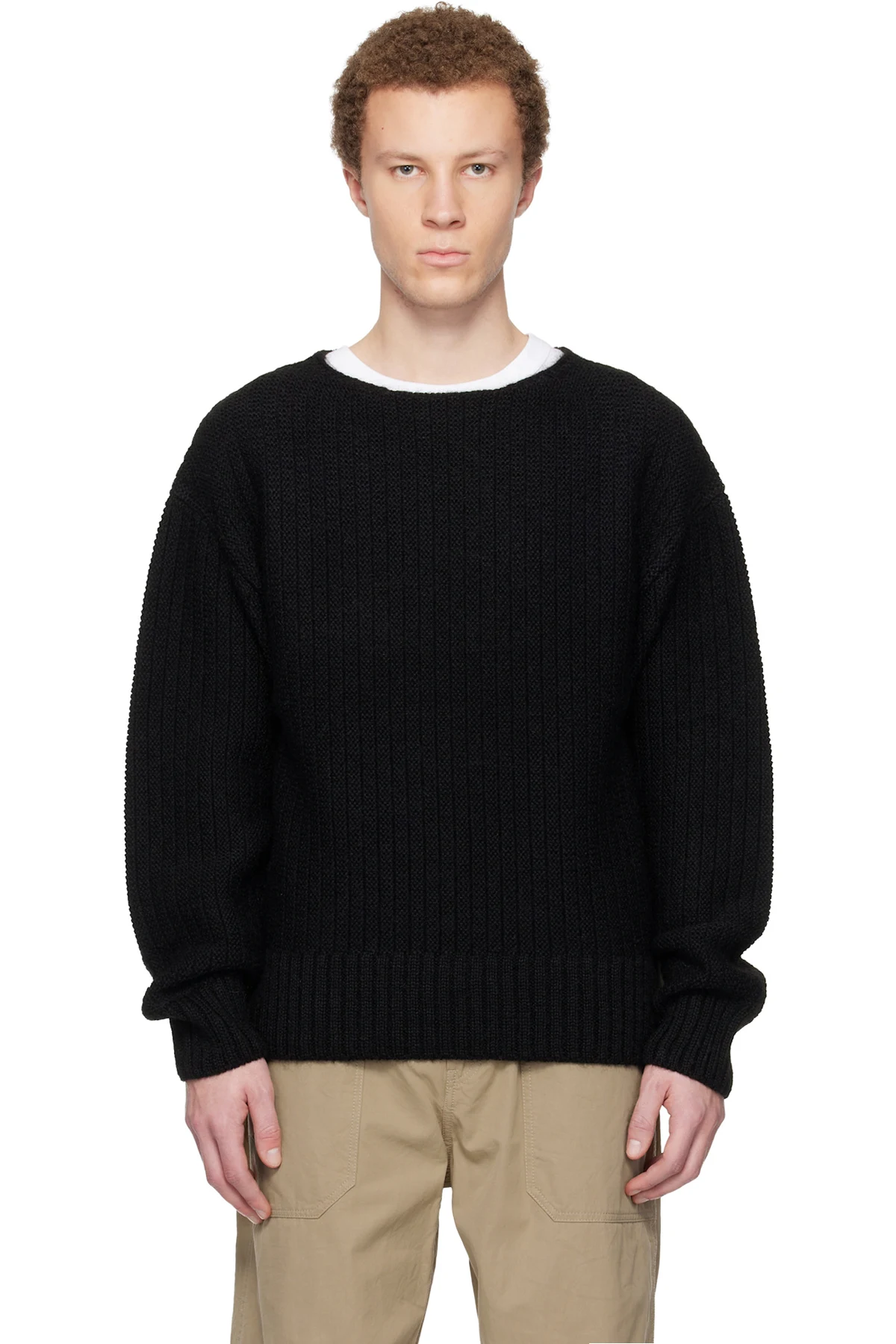 Black Boatneck Sweater