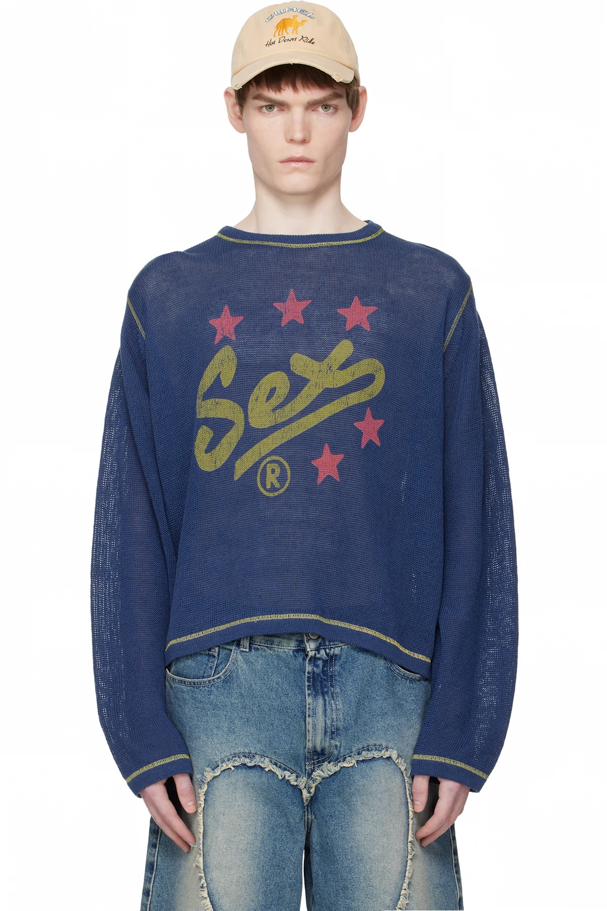 Blue 'Spell It Out' Sweater