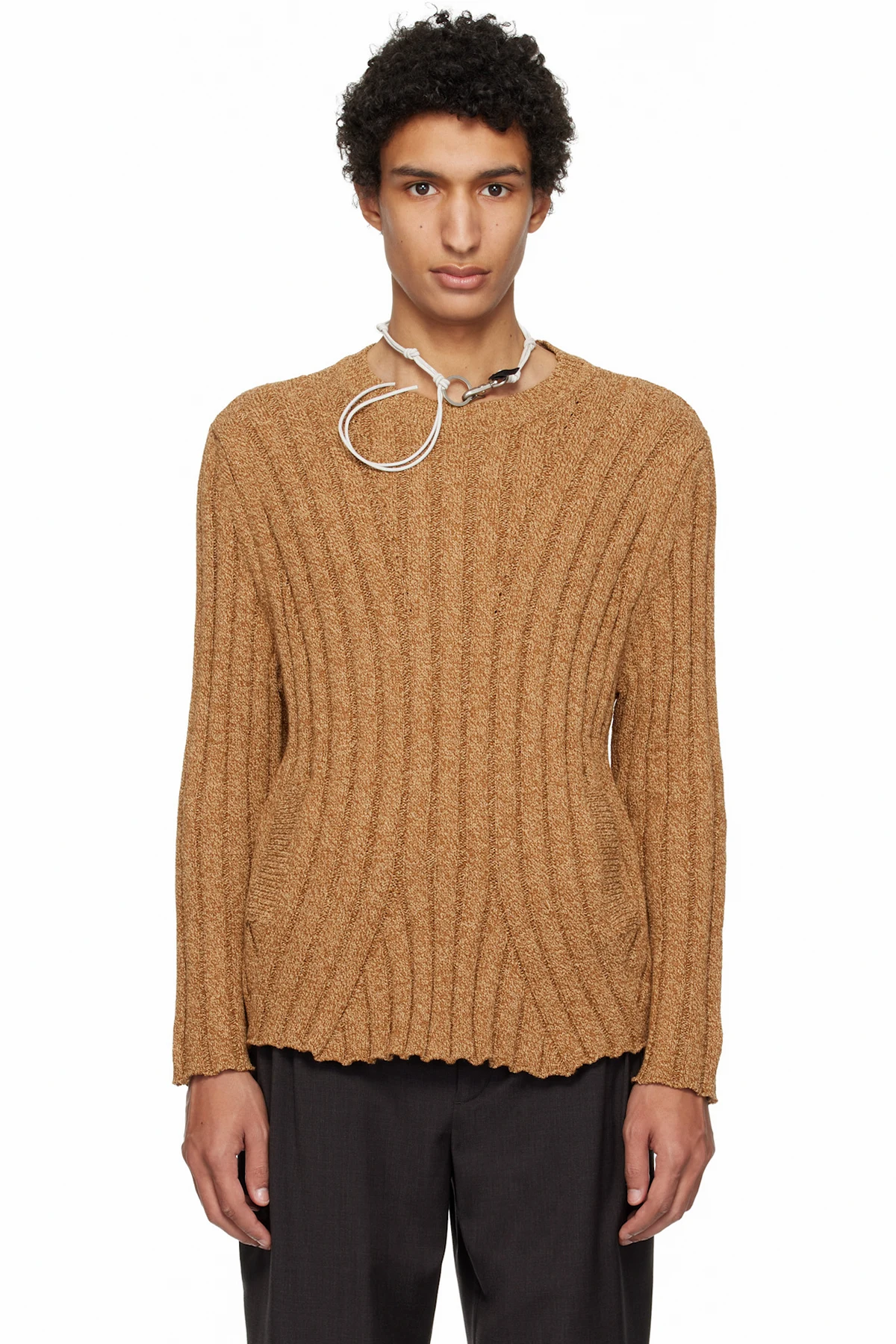 Tan Kada Knit Sweater