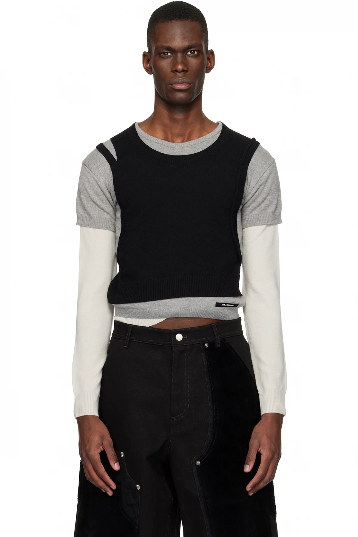 Multicolor Tres Over Layered Sweater