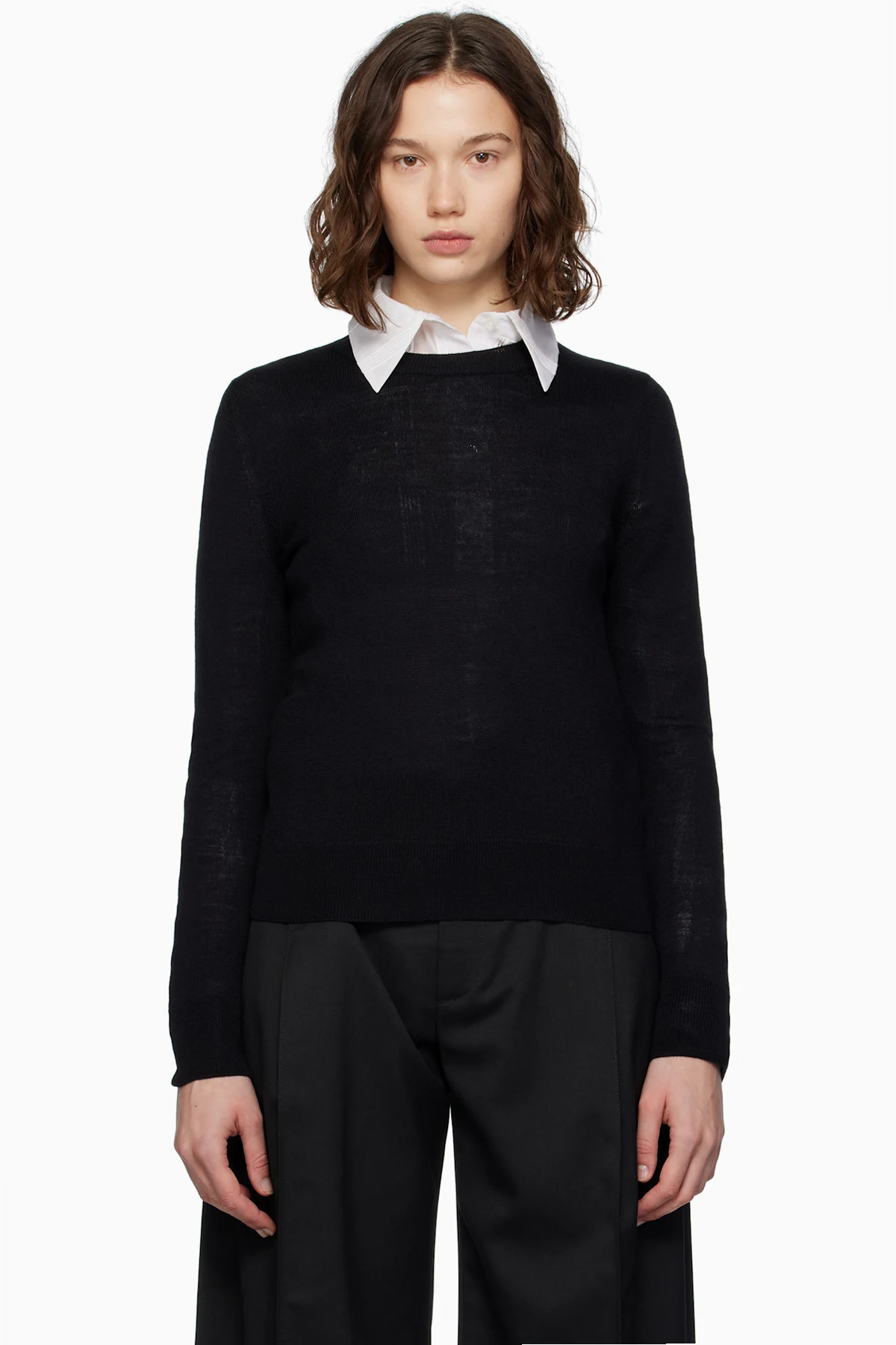 Black Elbow Patch Sweater