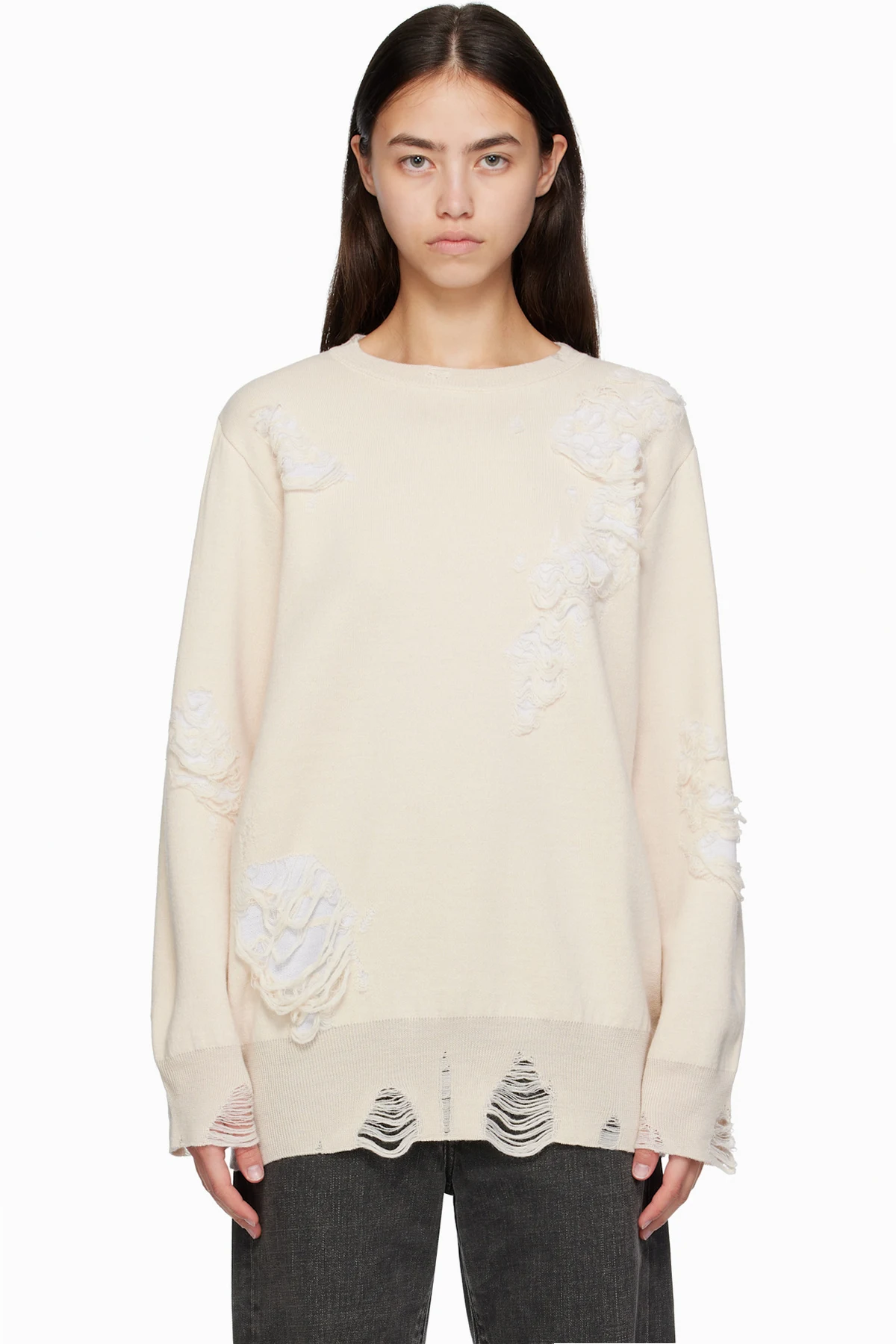 Off-White Double-Faced Sweater