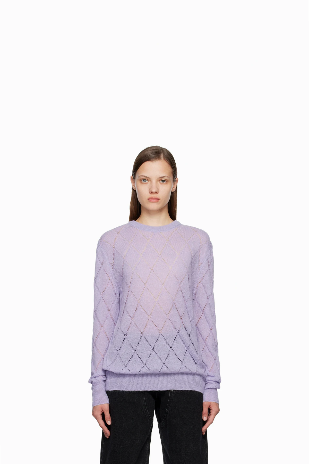 Purple Laddered Sweater