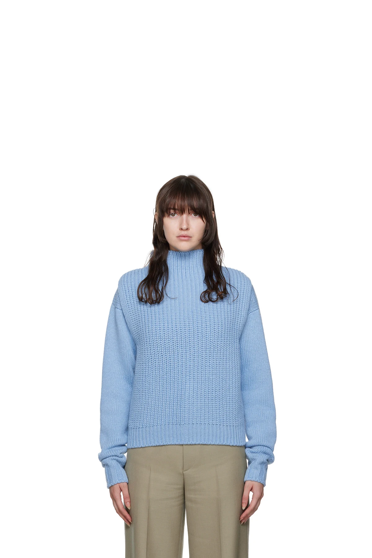 Blue Layered Sweater Set