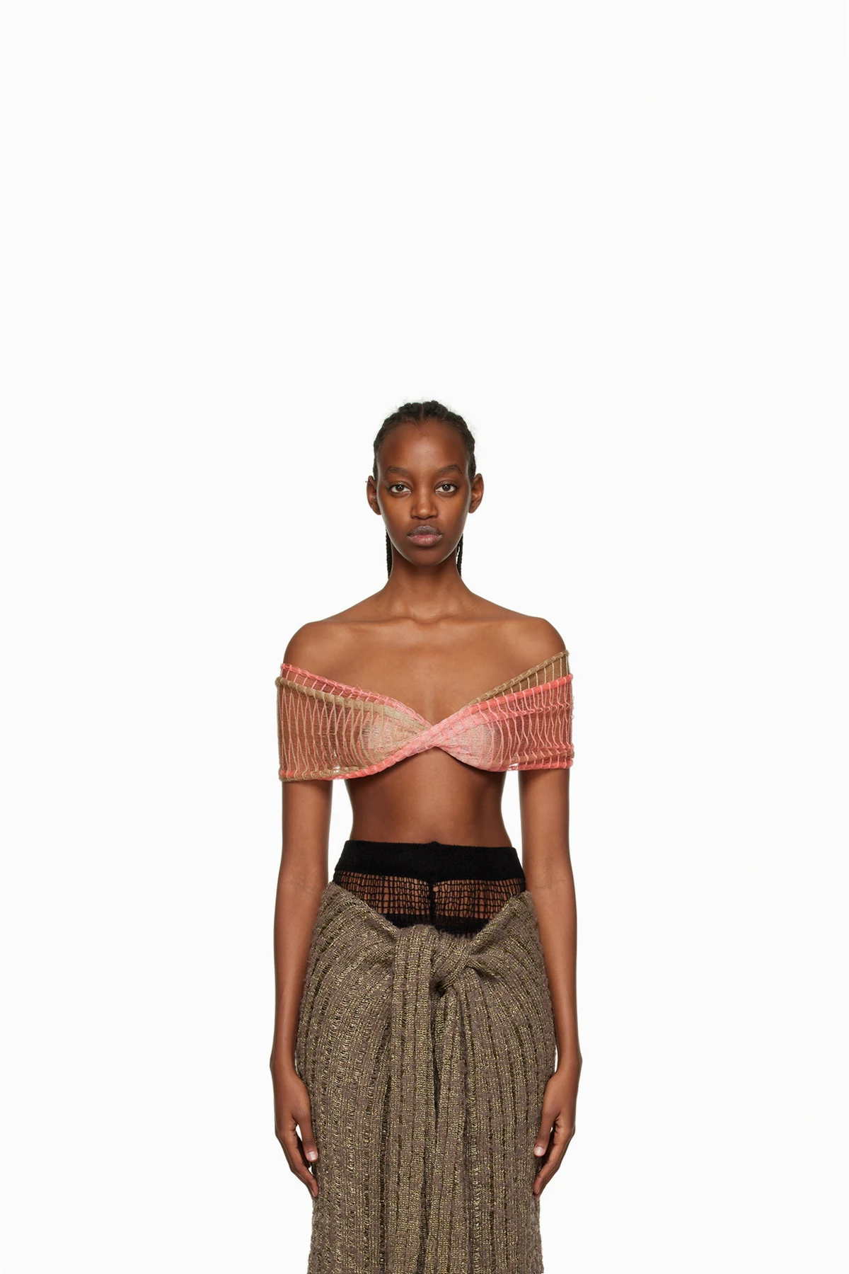 Pink & Beige Cosmic Butterfly Camisole