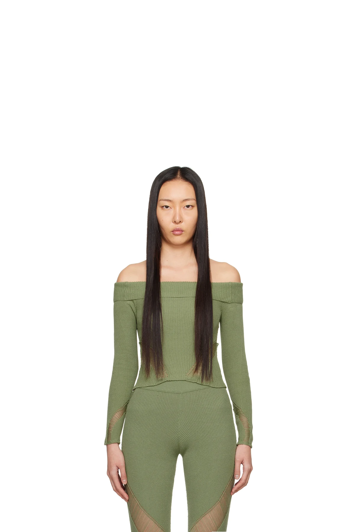 SSENSE Exclusive Green Floater Long Sleeve T-Shirt