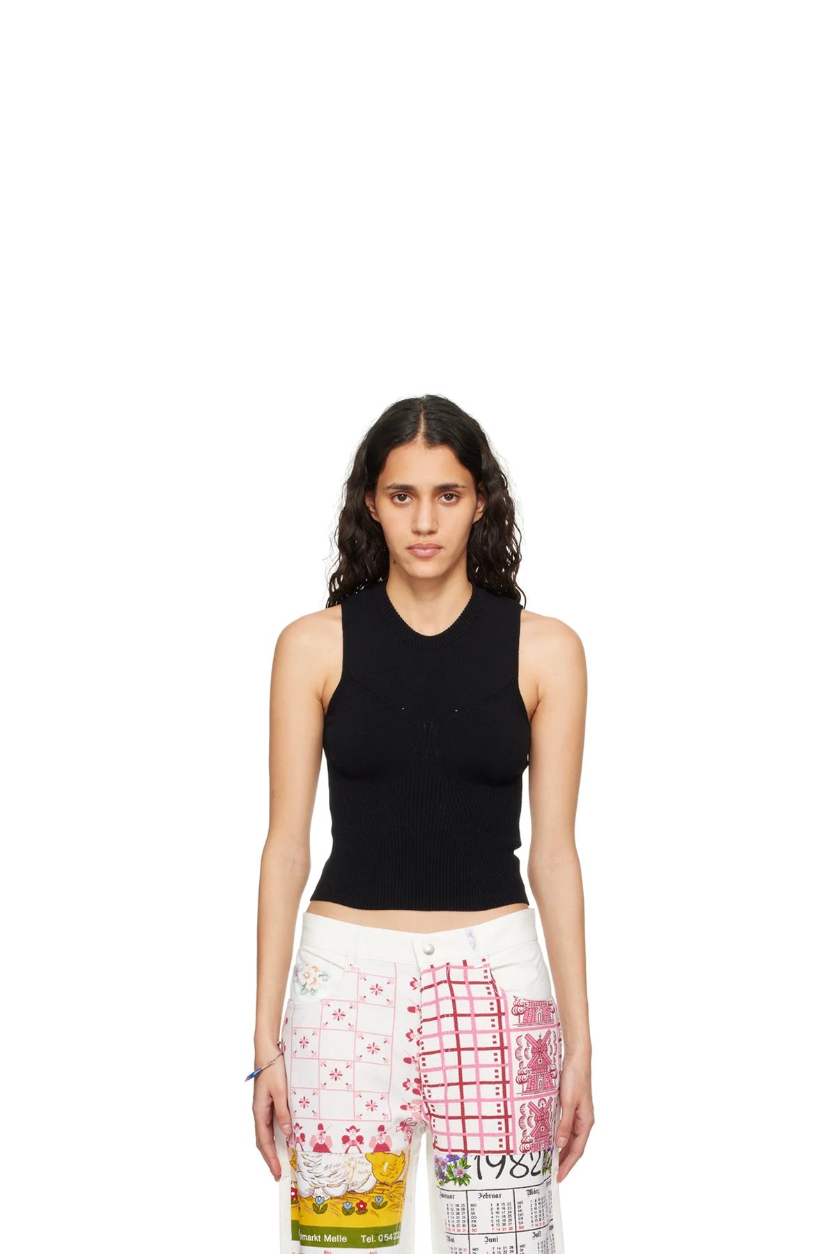 Black Sleeveless Sweater