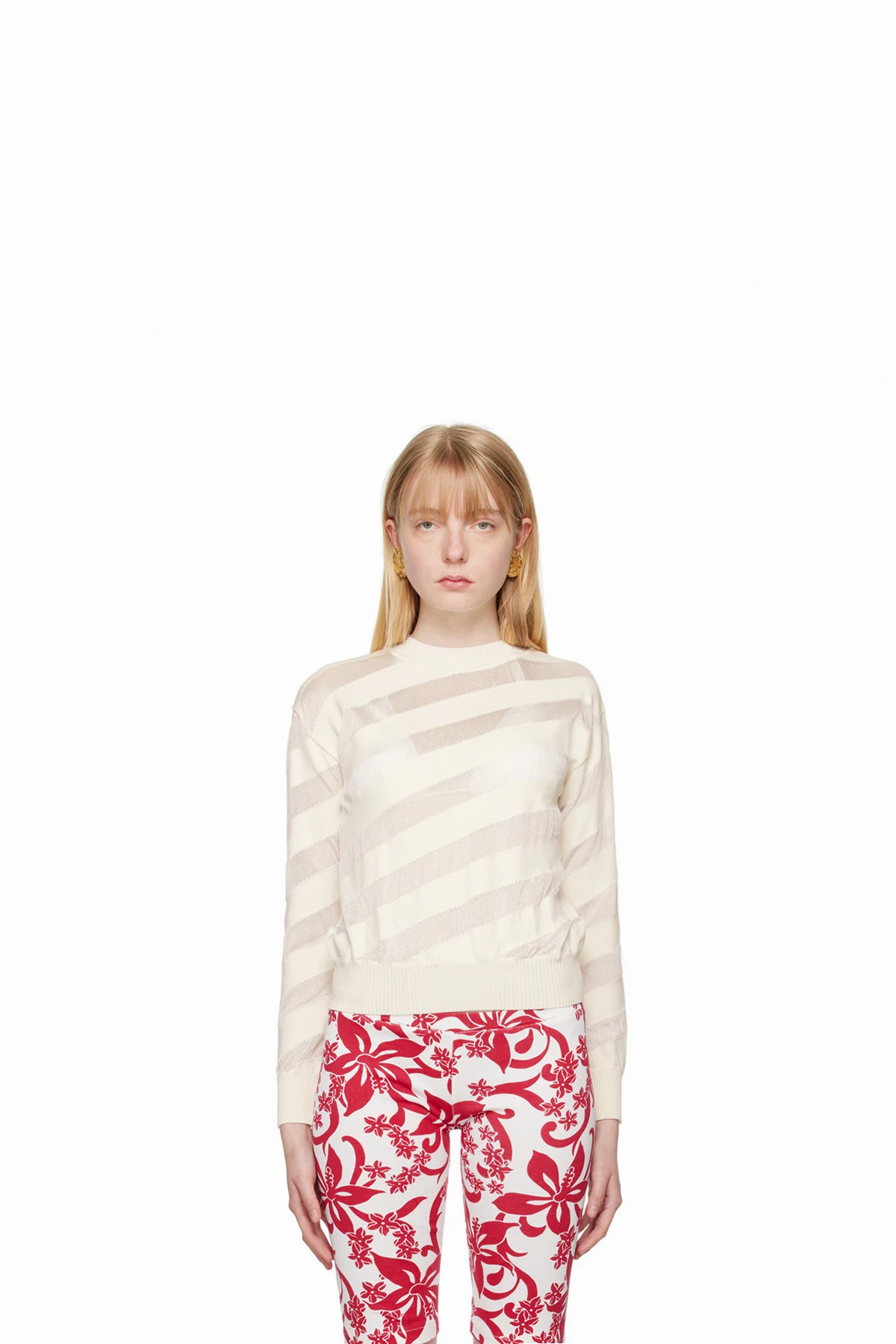 White Zebara Sweater