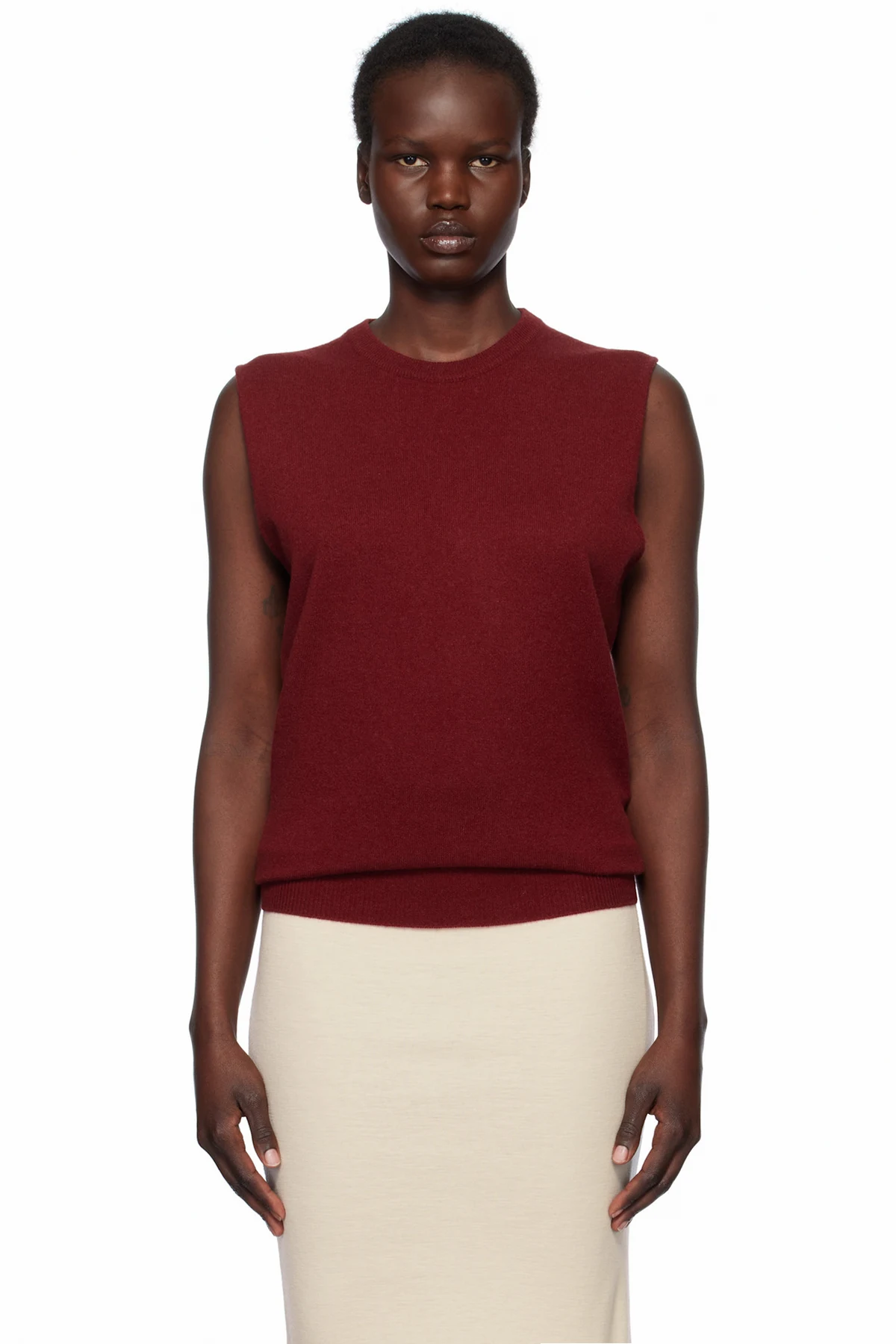 Red Cashmere Vest