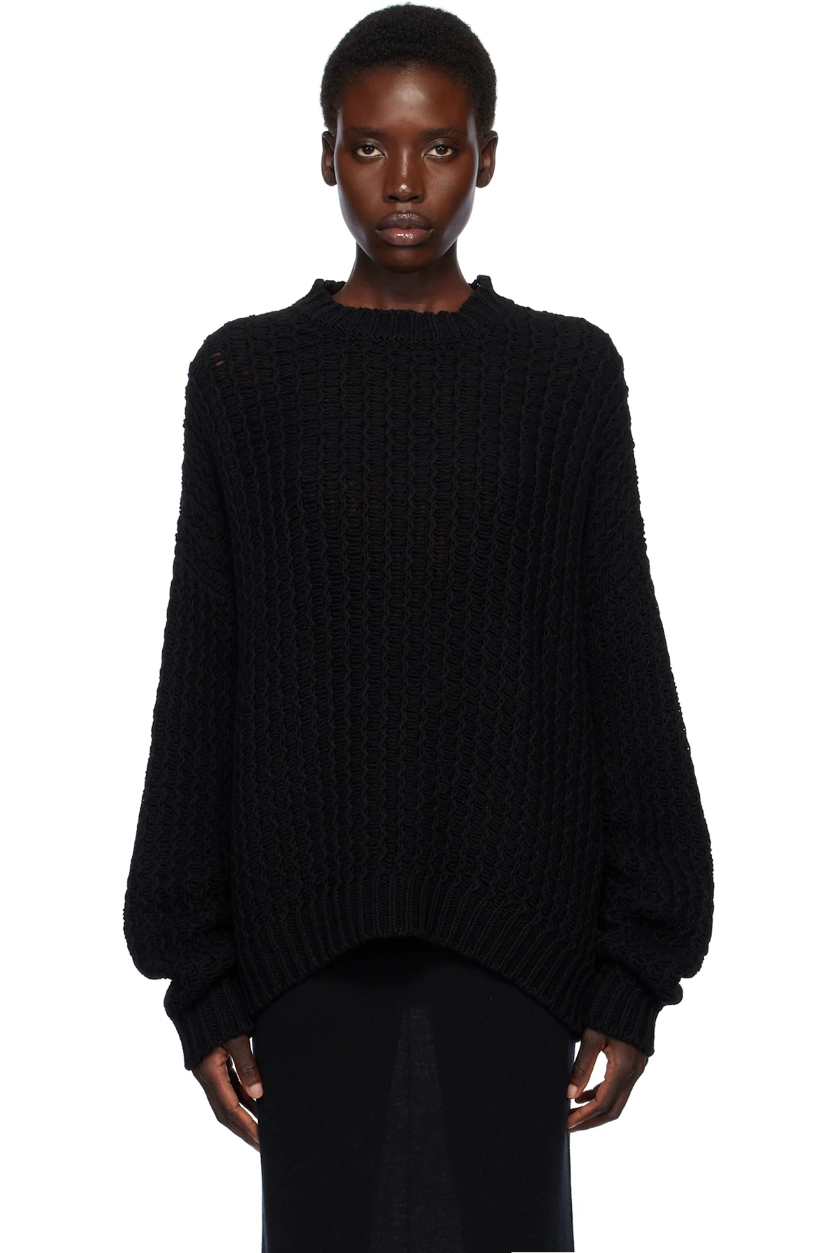 Black Rack Crewneck Sweater