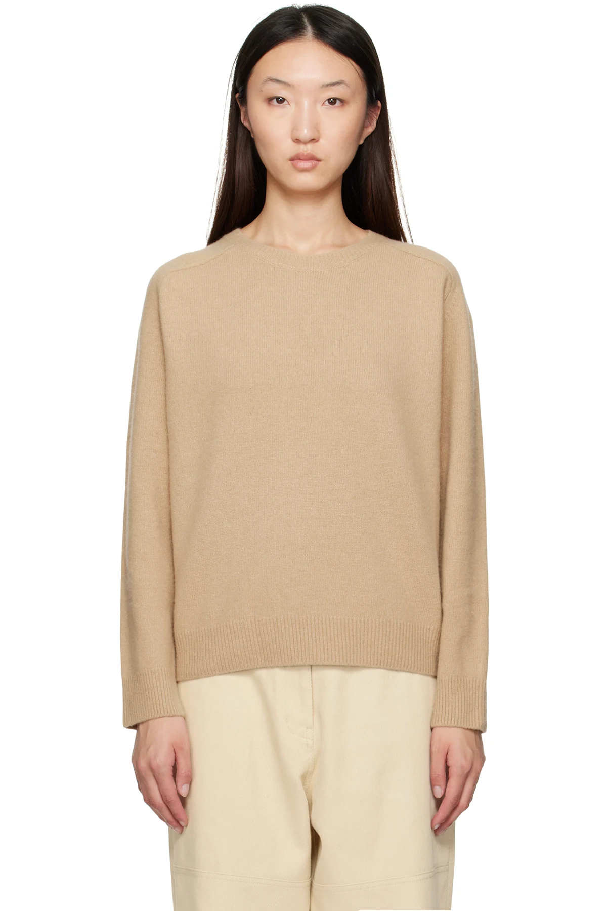 Beige Raglan Sweater