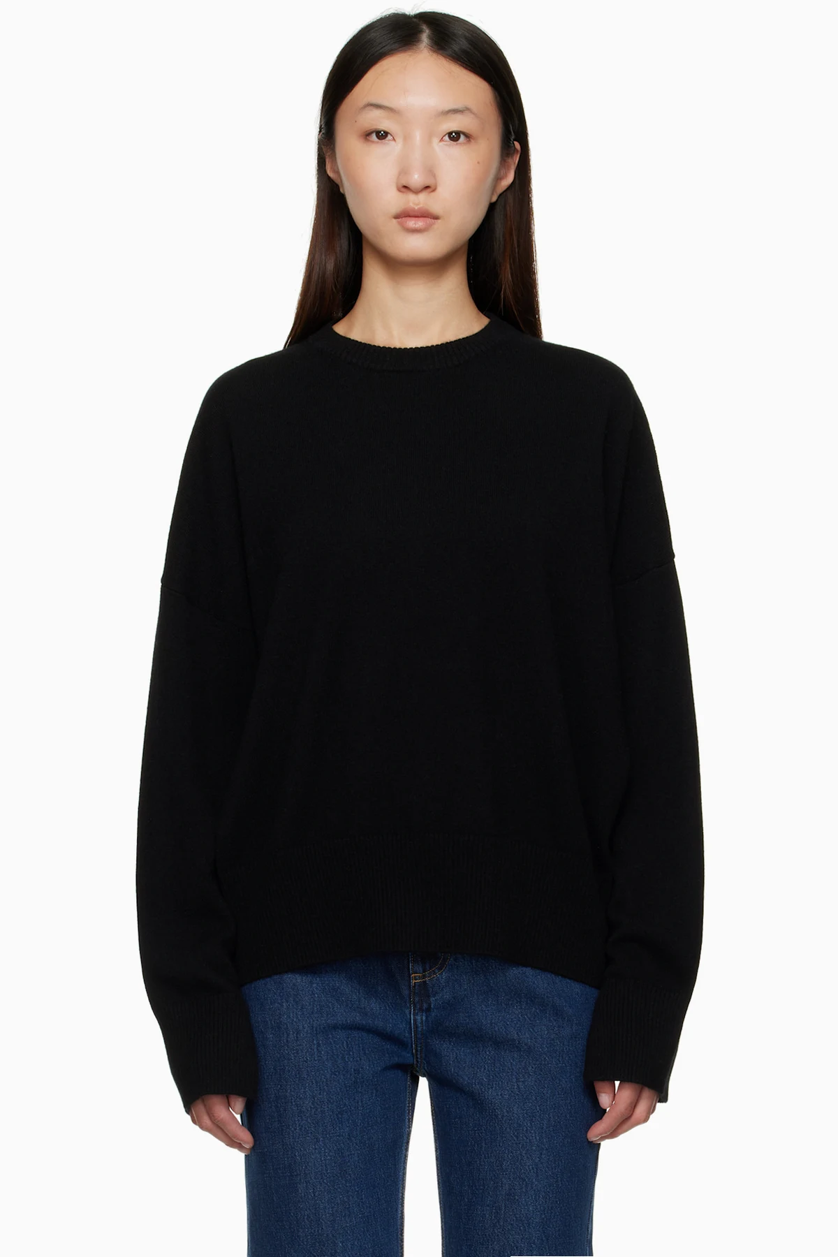Black Anaa Cashmere Sweater