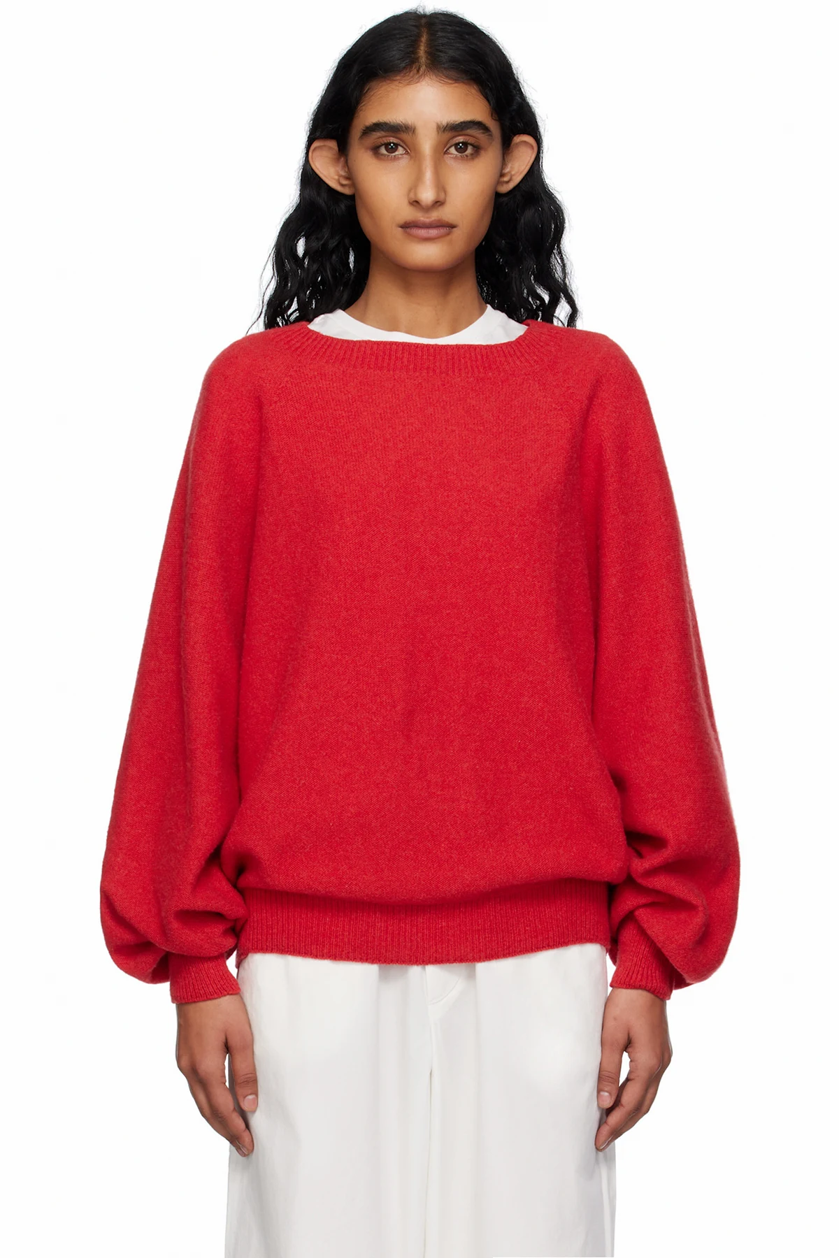 Red Soar Purl Sweater