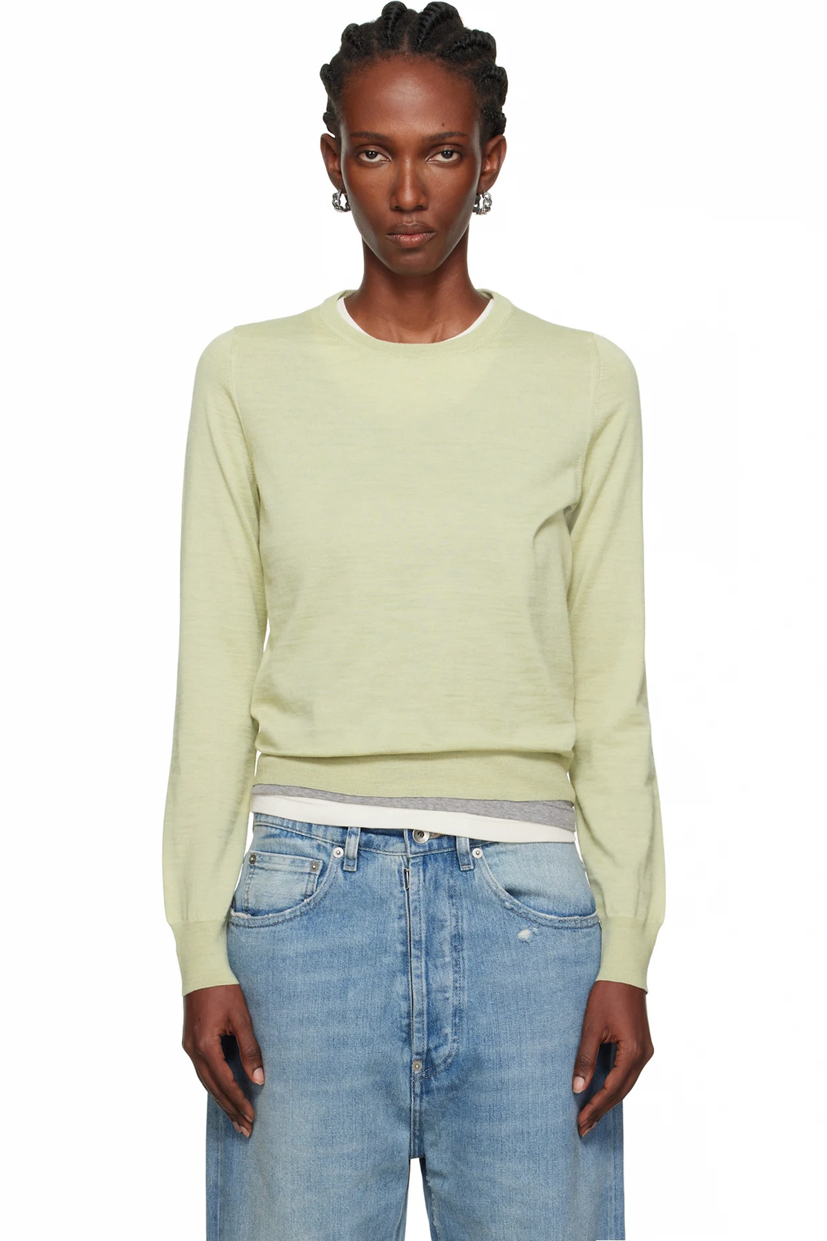 Khaki Crewneck Sweater