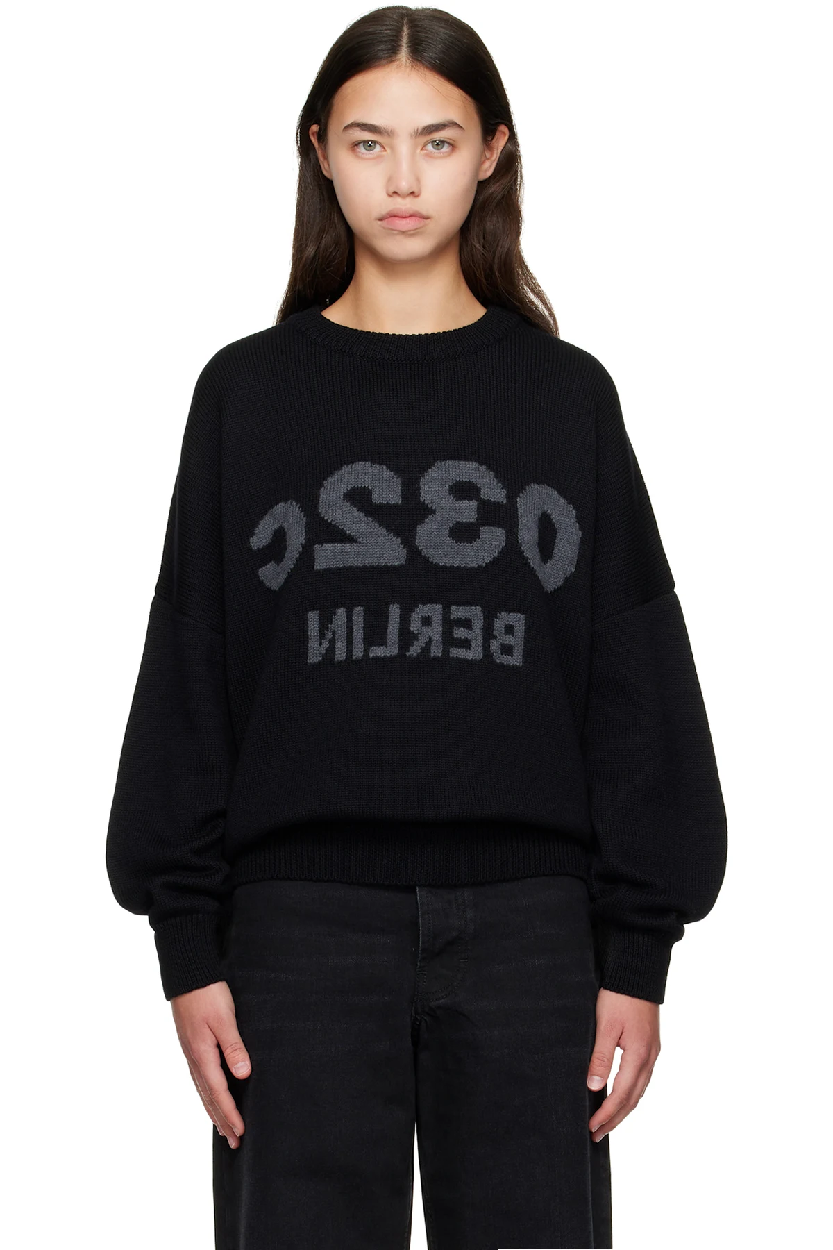 Black Selfie Sweater