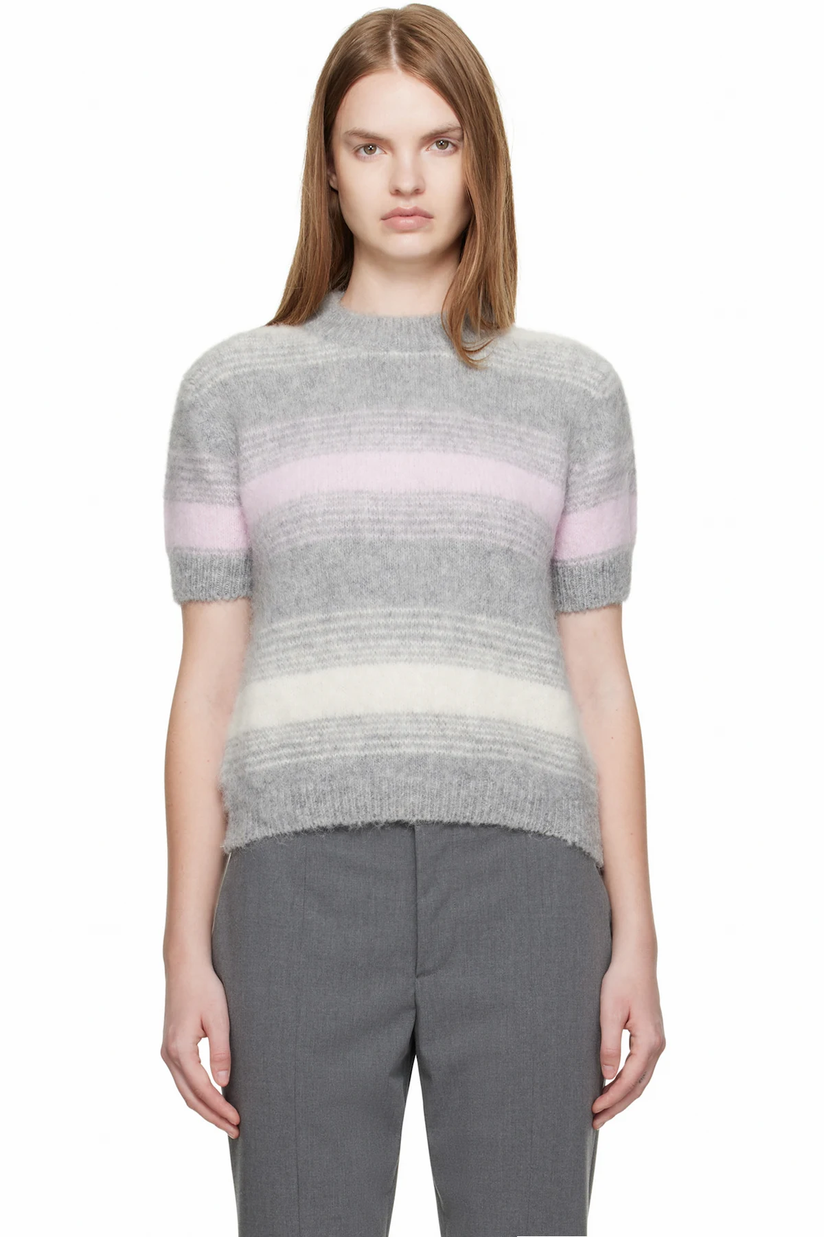 Gray Kenzo Paris 'KENZO Speed Stripe' Sweater