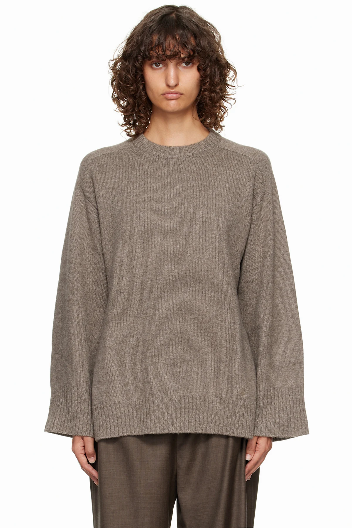 Taupe Safi LDS Cashmere Blend Sweater