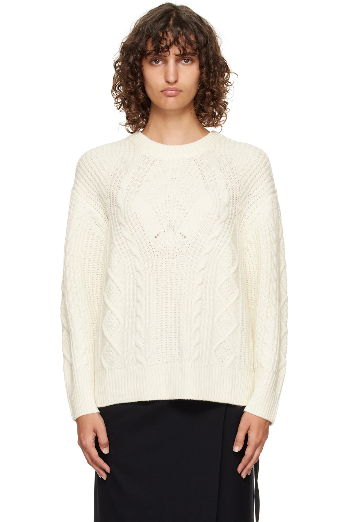 Off-White Silva Cable Knit Sweater