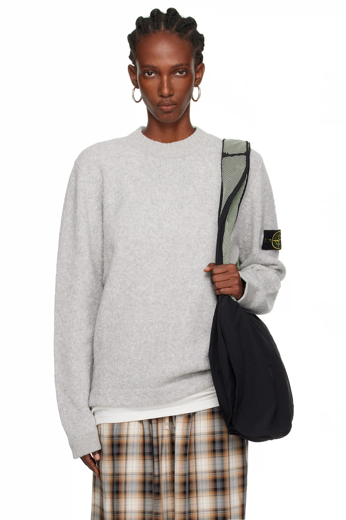 Gray 5100053 Crew Neck Sweater