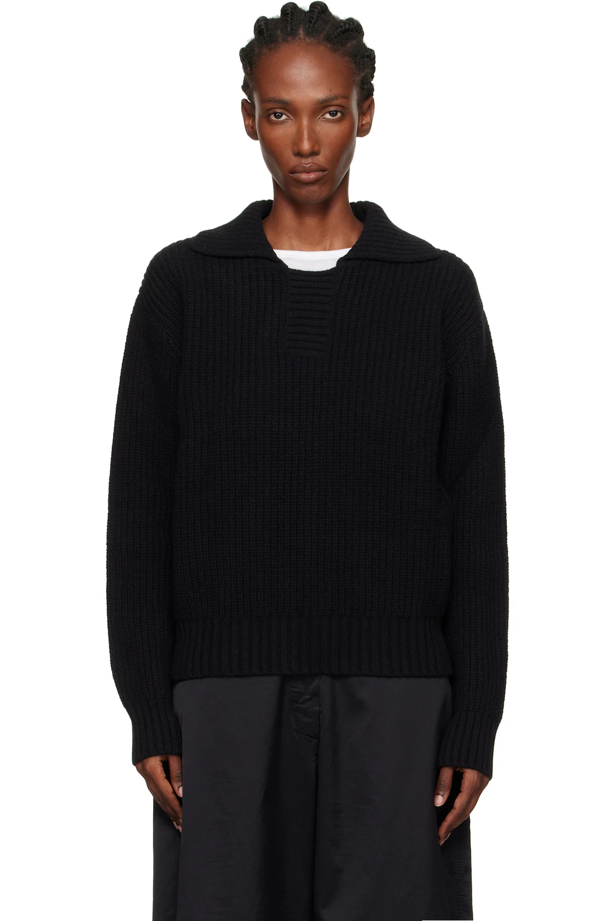 Black Collar Sweater