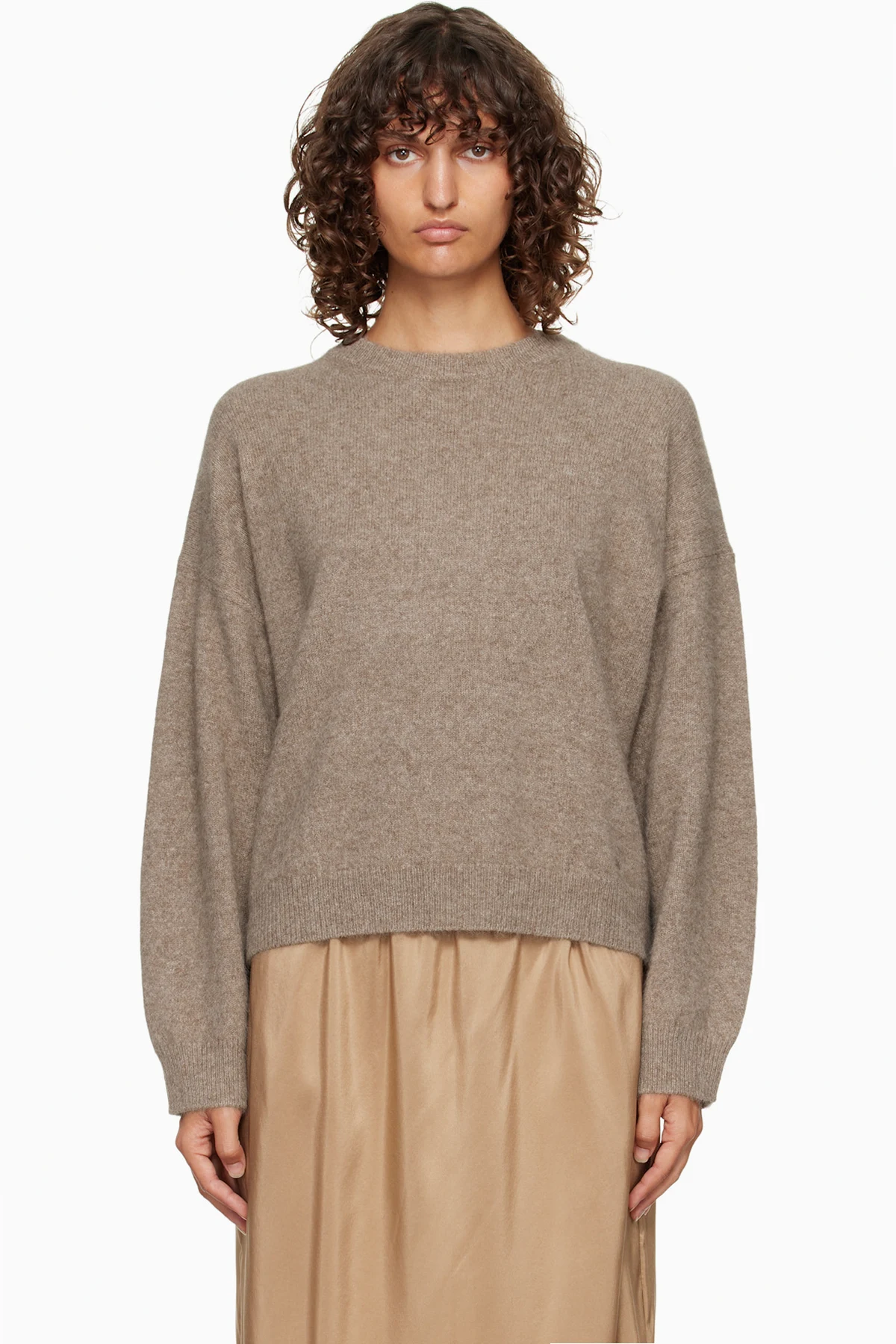 Taupe Tristan Yak Blend Sweater