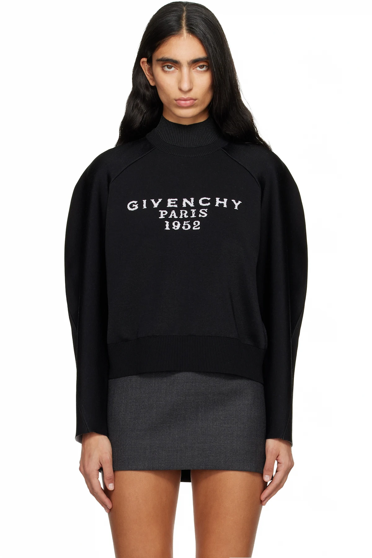 Black 'Givenchy' Signature Sweater