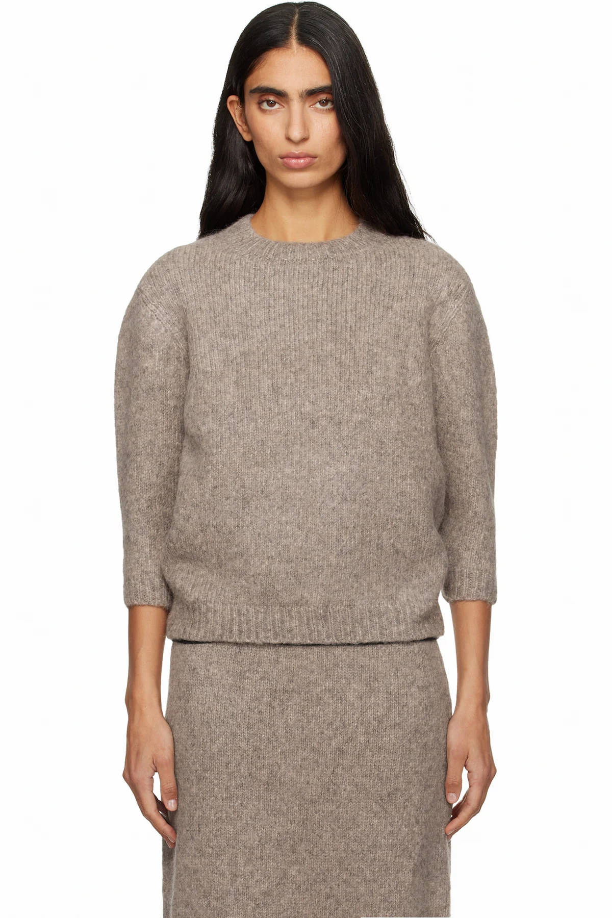 Taupe Loft Baby Crewneck Sweater