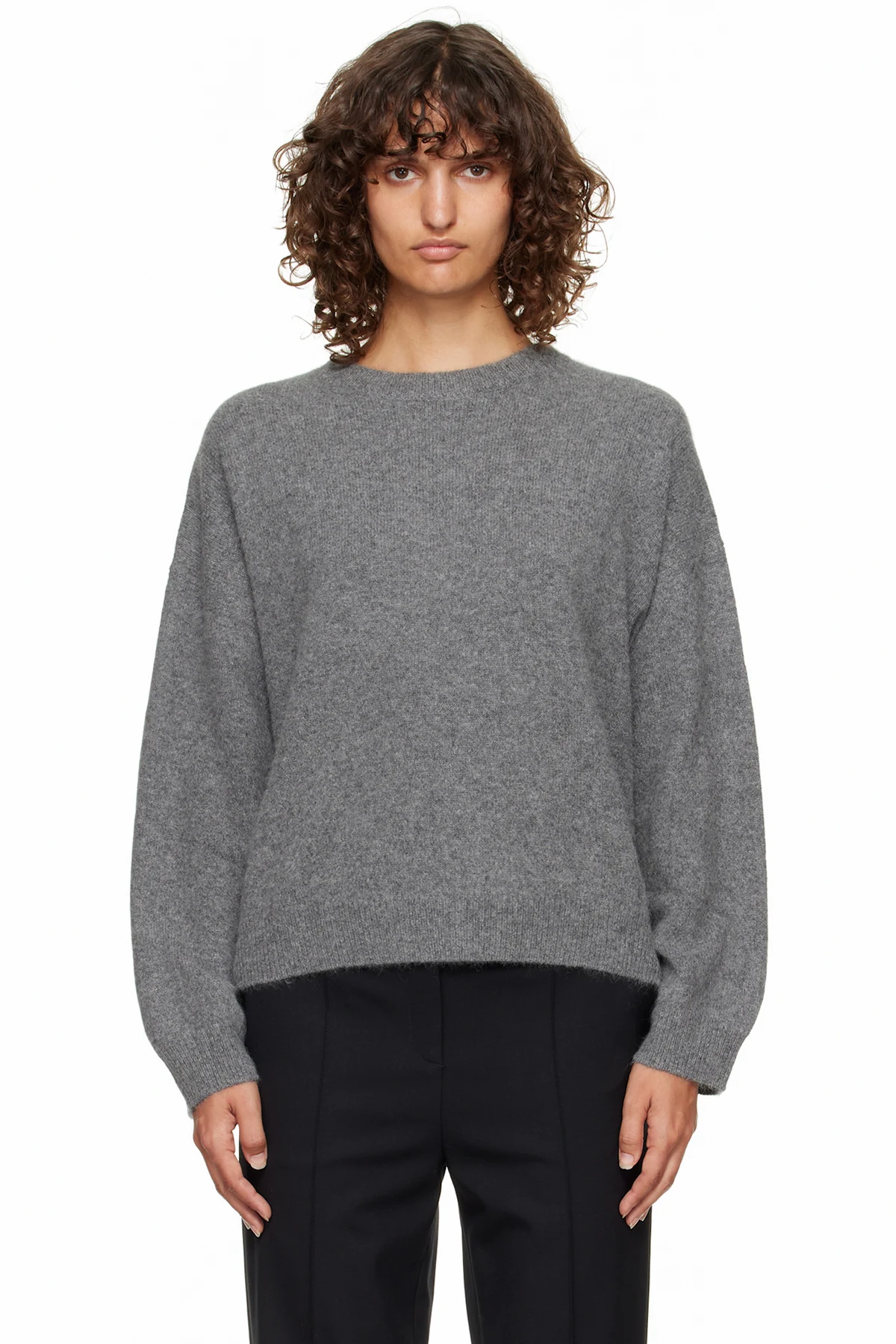 Gray Tristan Yak Blend Sweater