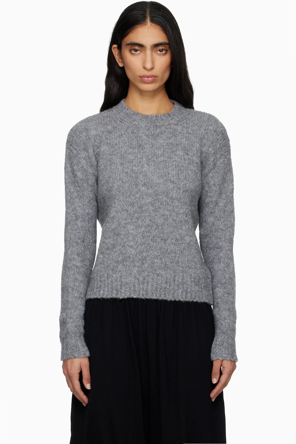 Gray Clock Sweater