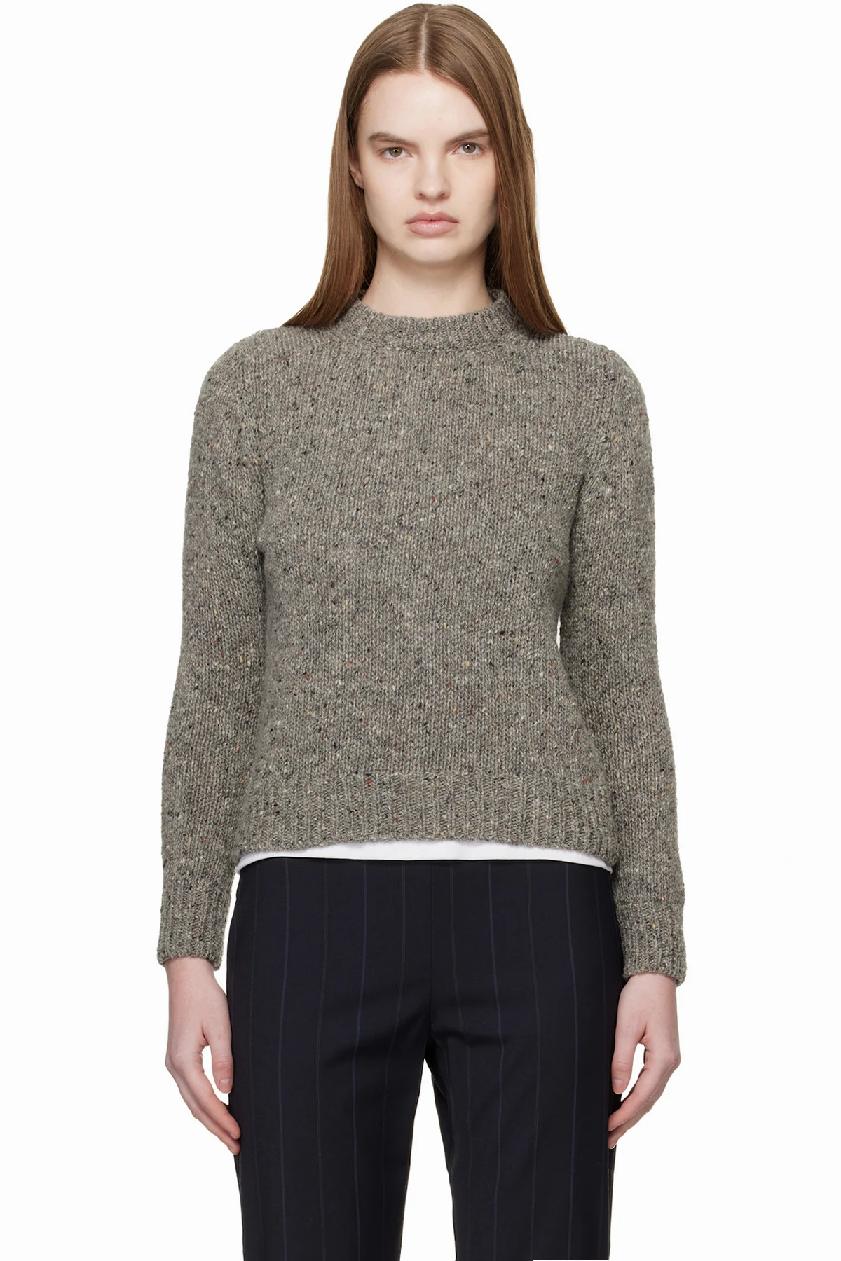 Gray Arden Donegal Sweater