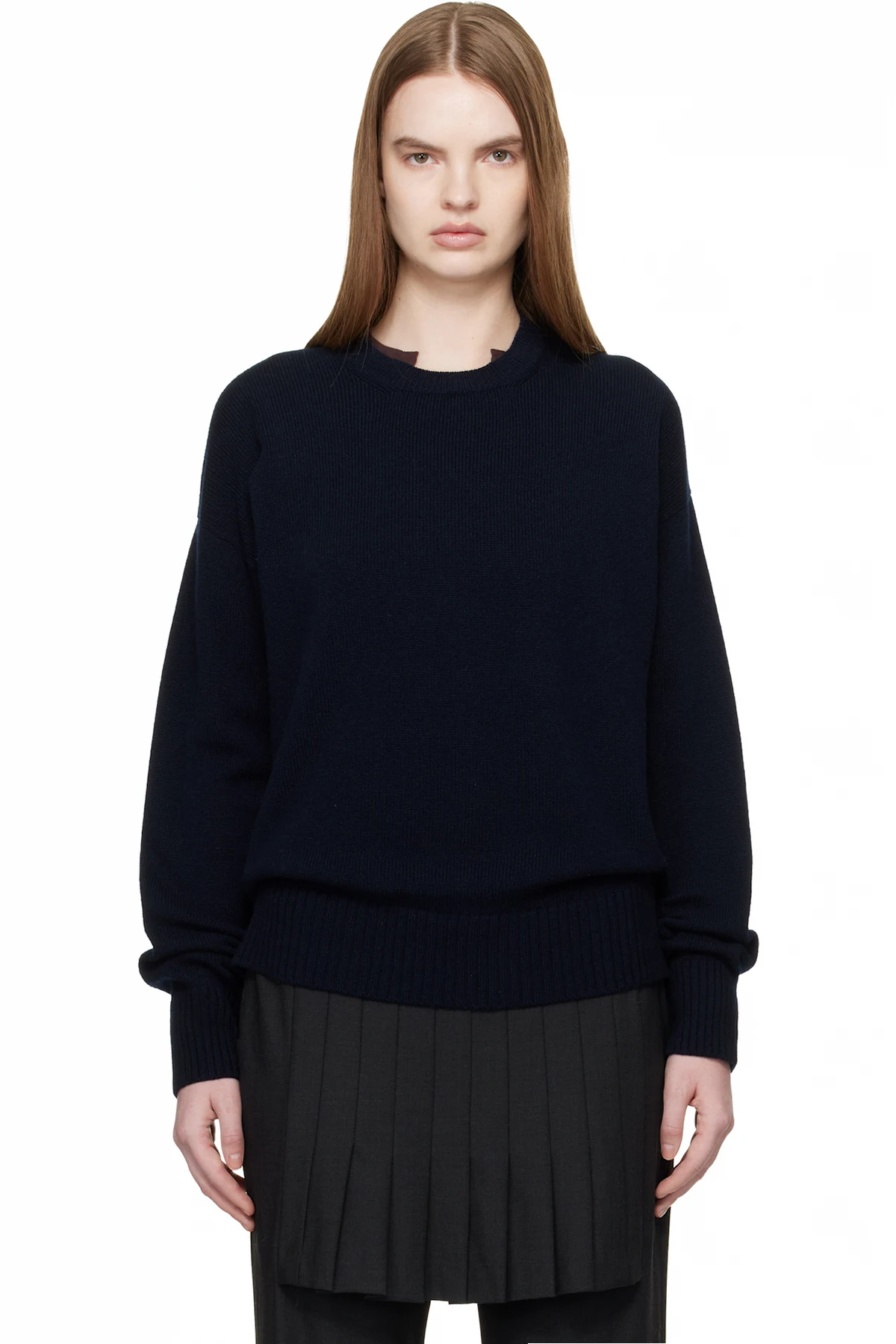 Navy Innes Slouch Sweater