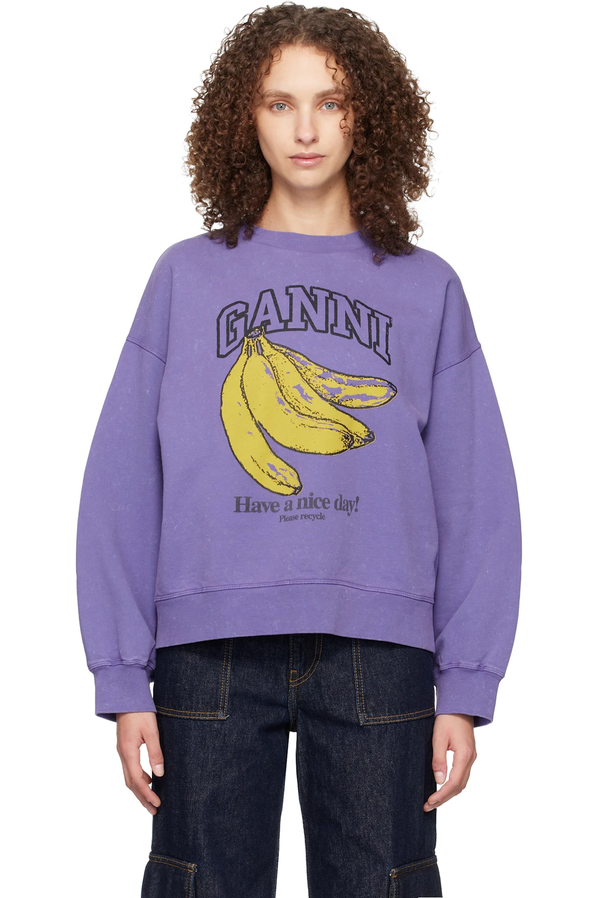 Purple Vintage Wash Sweatshirt