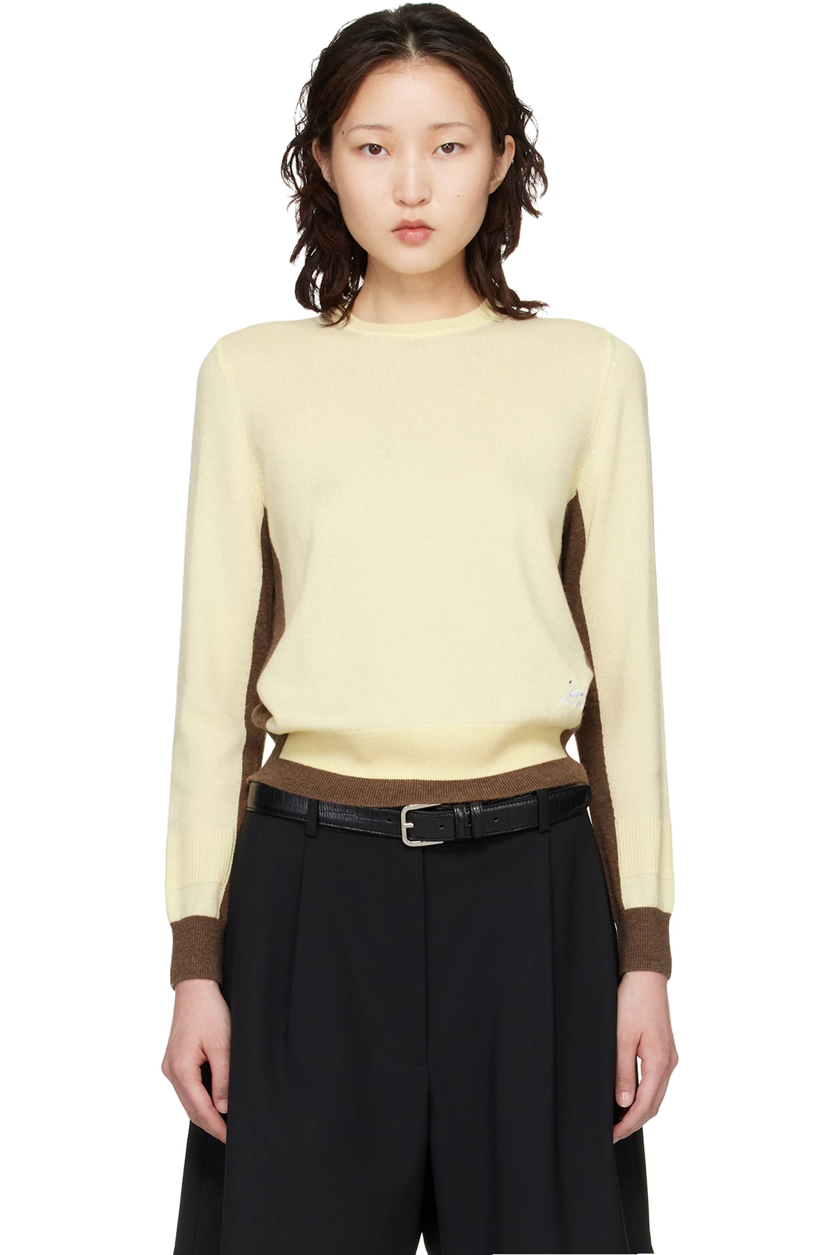 Yellow & Brown Hockney Sweater