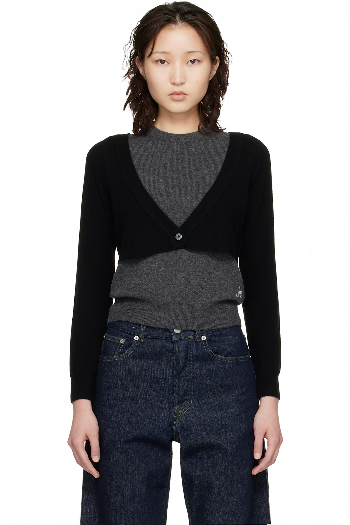 Gray & Black Dine Sweater