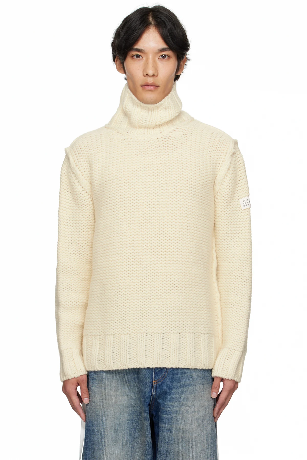 Off-White Chunky Wool Turtleneck