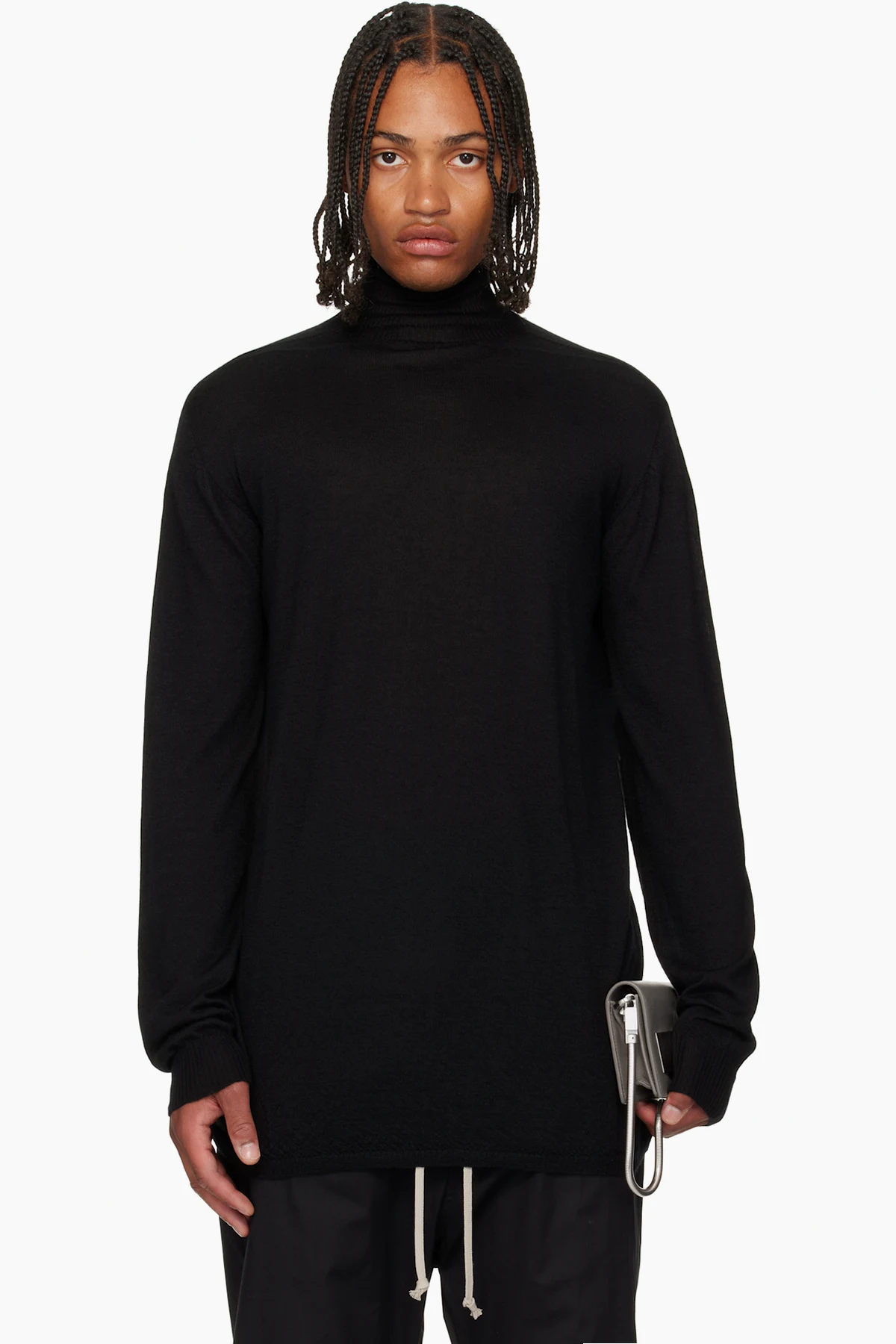 Black Concordians Oversized Turtle Sweater