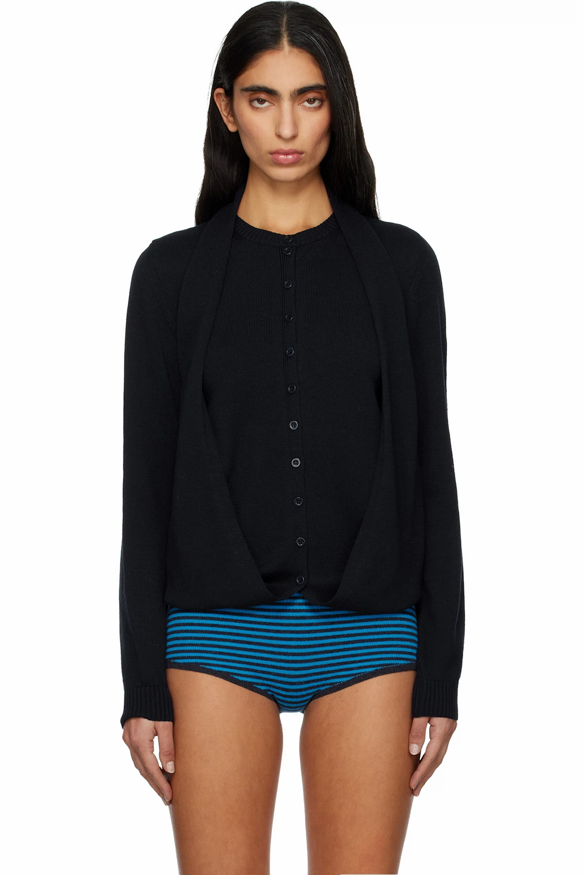 Navy Favi Cardigan