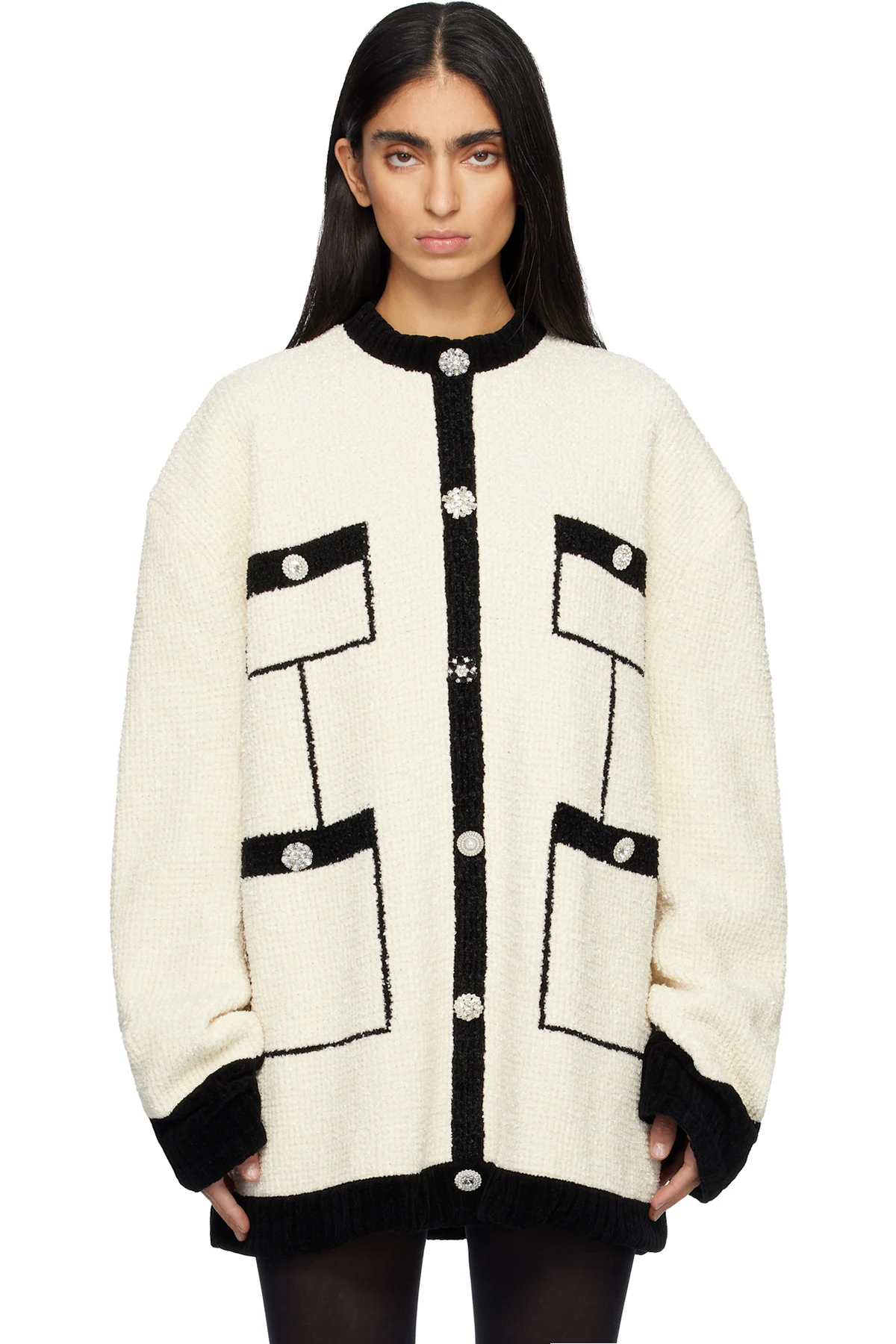 Off-White Covered Tweed Sweater