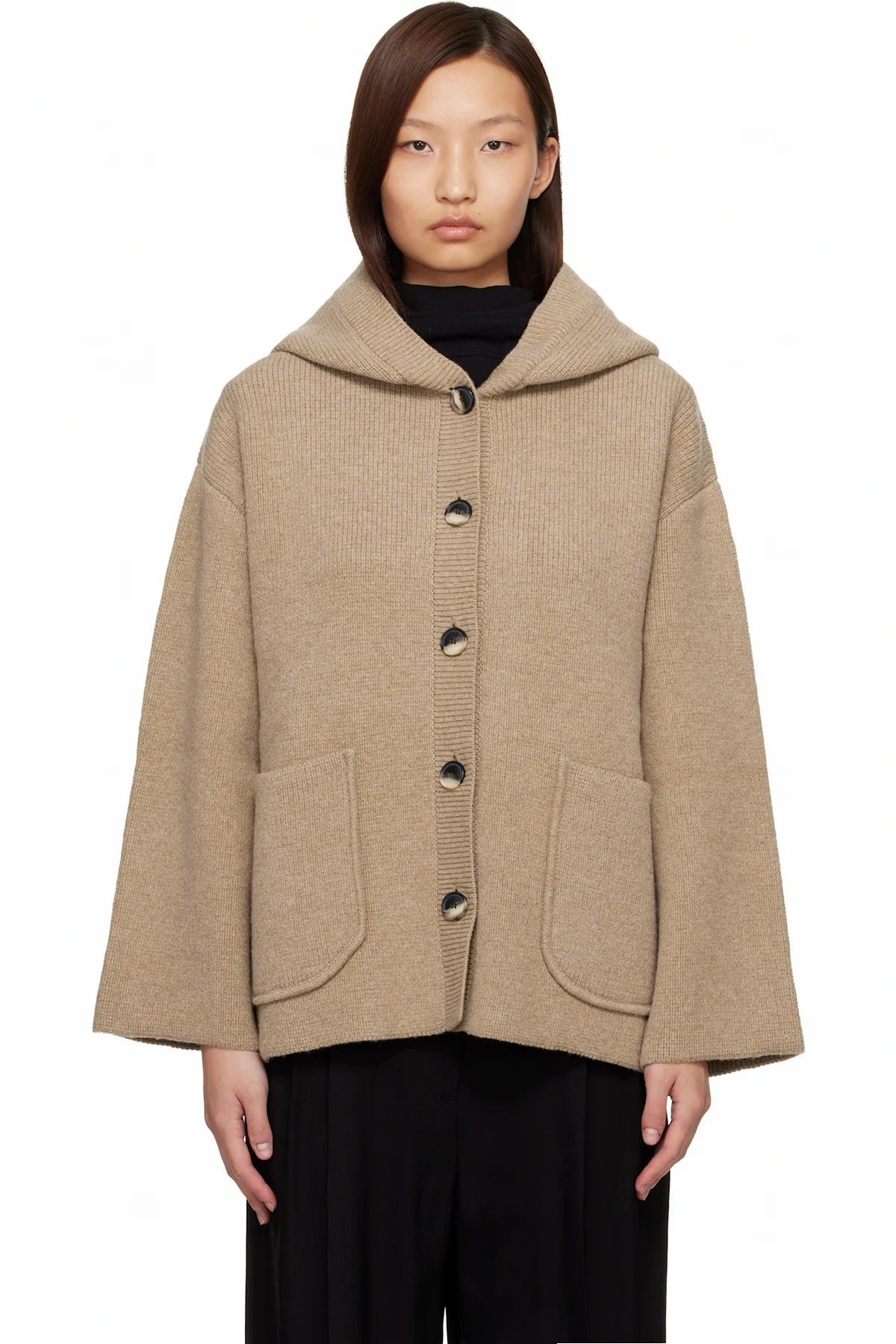 Beige Proenza Schouler White Label Nelly Cardigan