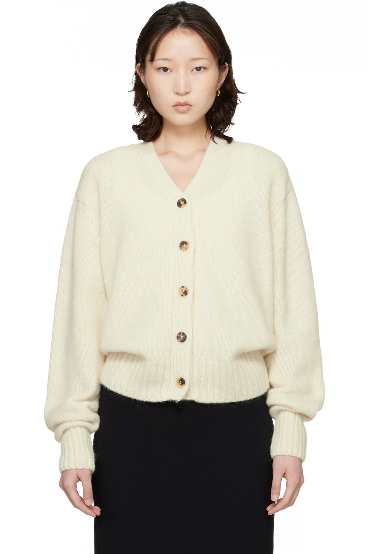 Off-White Baby Alpaca Cardigan