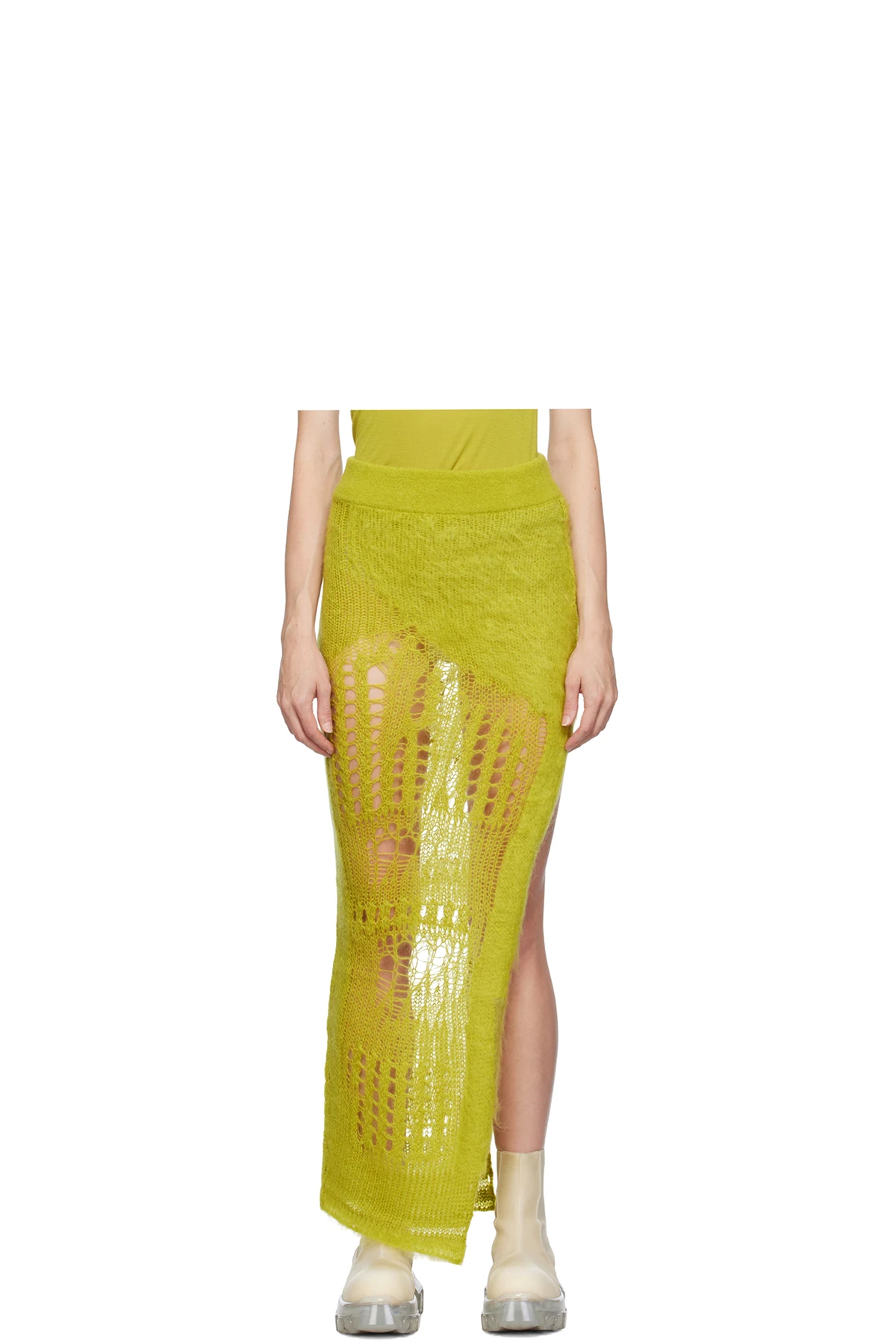 Yellow Ziggy Maxi Skirt