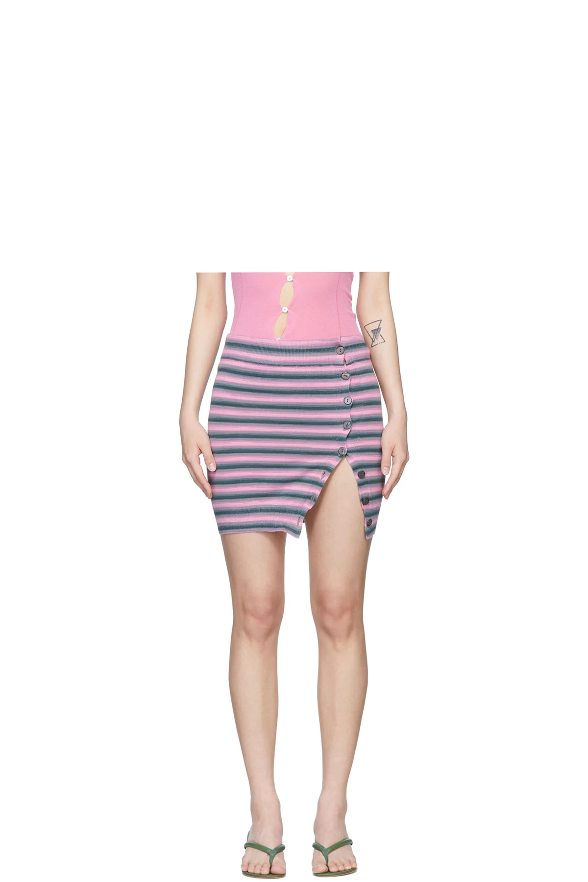 Pink Jacaranda Mini Skirt