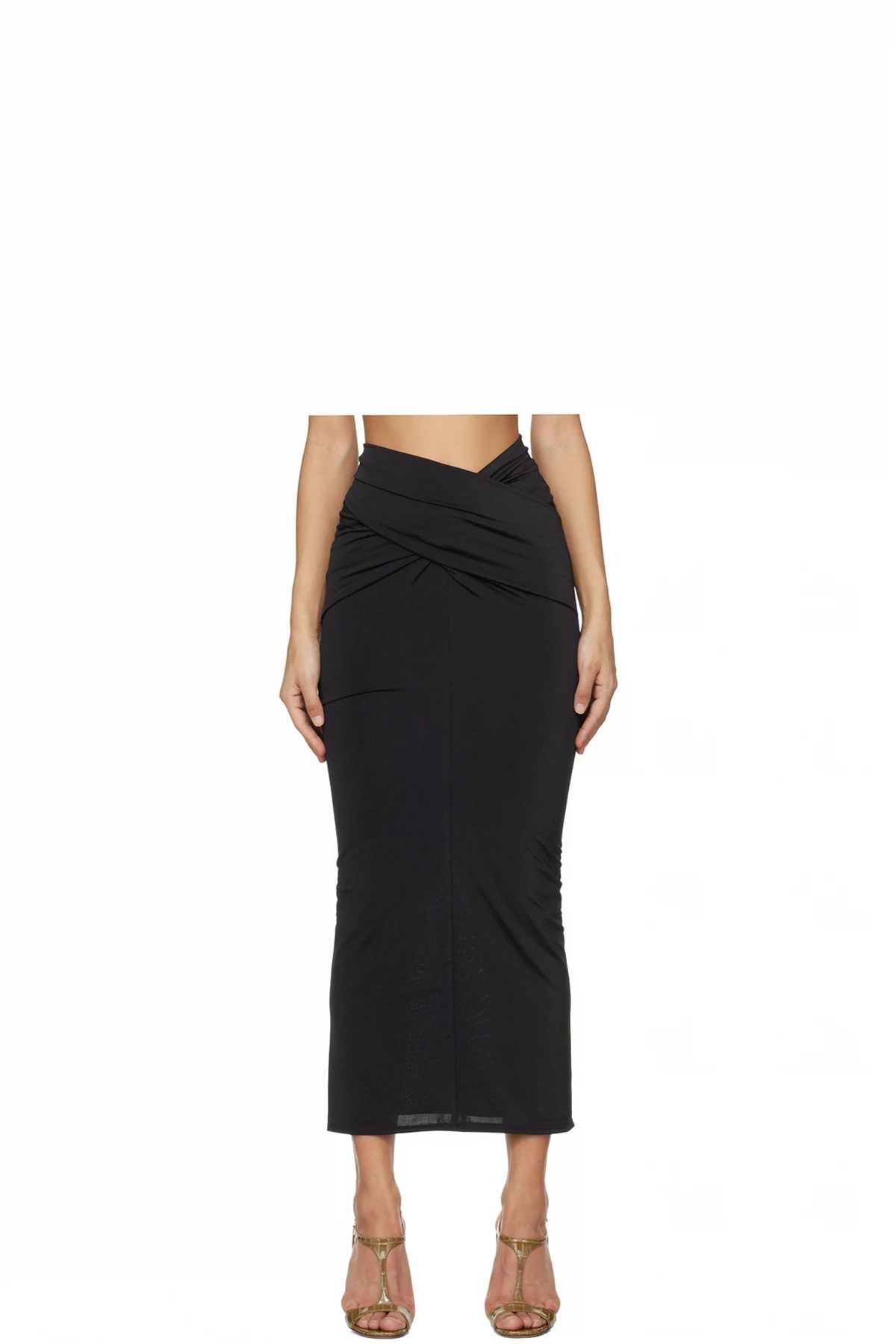 Black Berretta Maxi Skirt