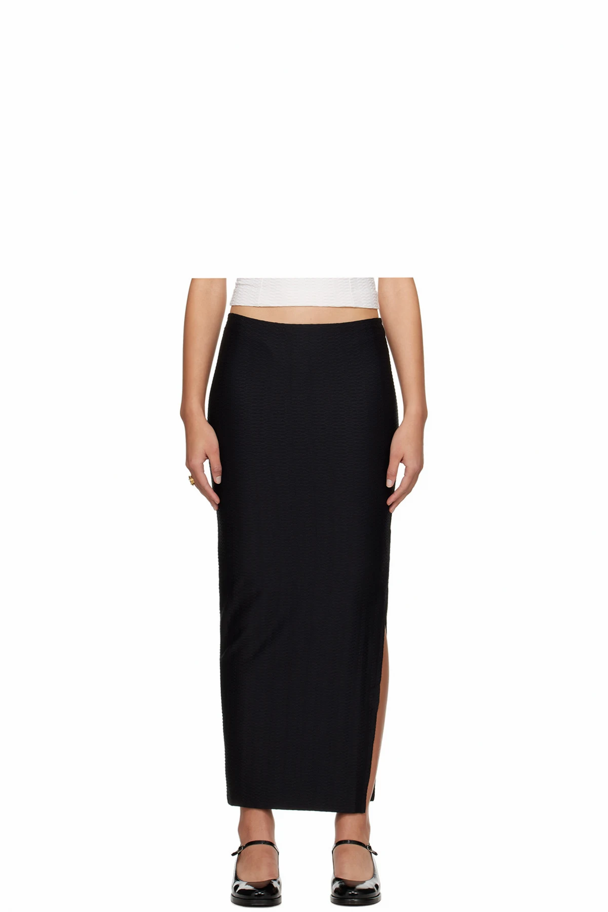 Black Salome Maxi Skirt