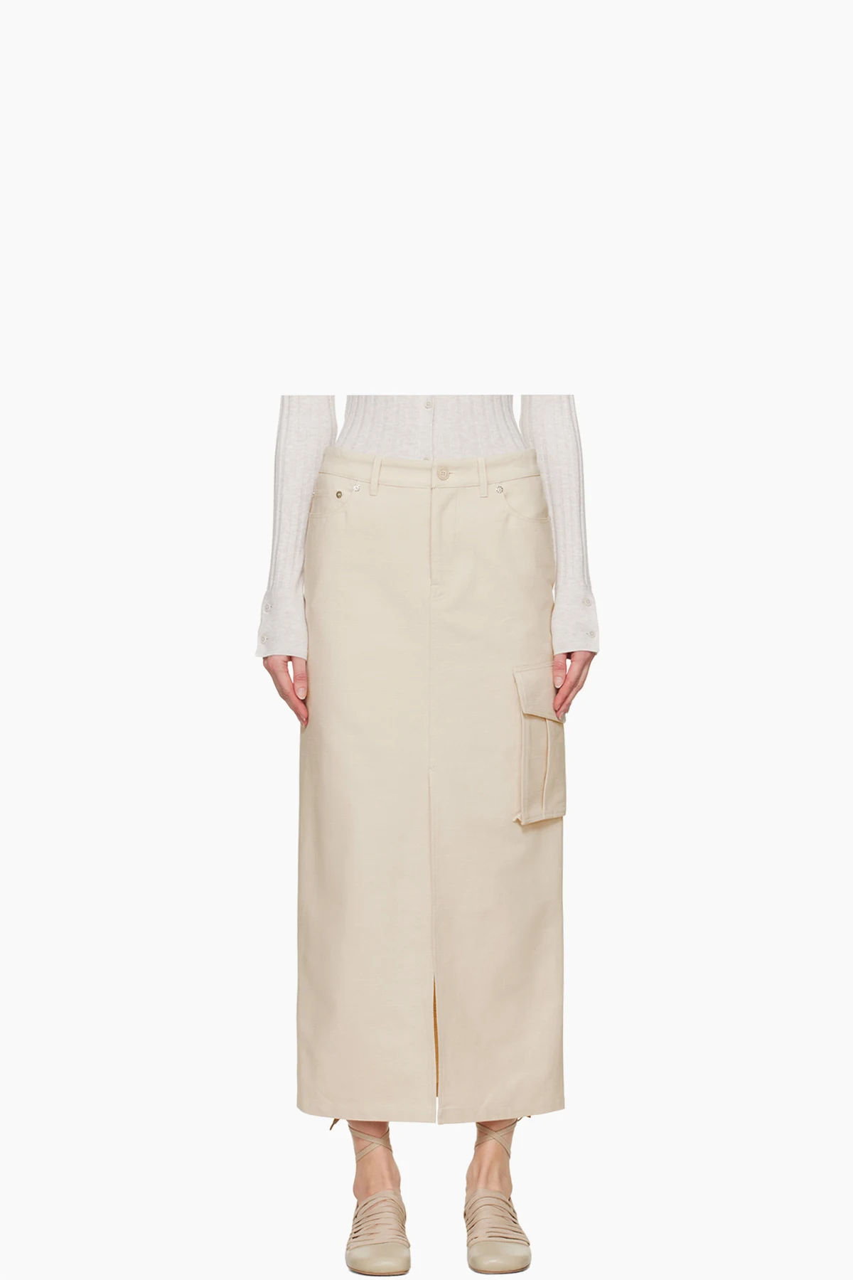 Off-White Cargo Maxi Skirt