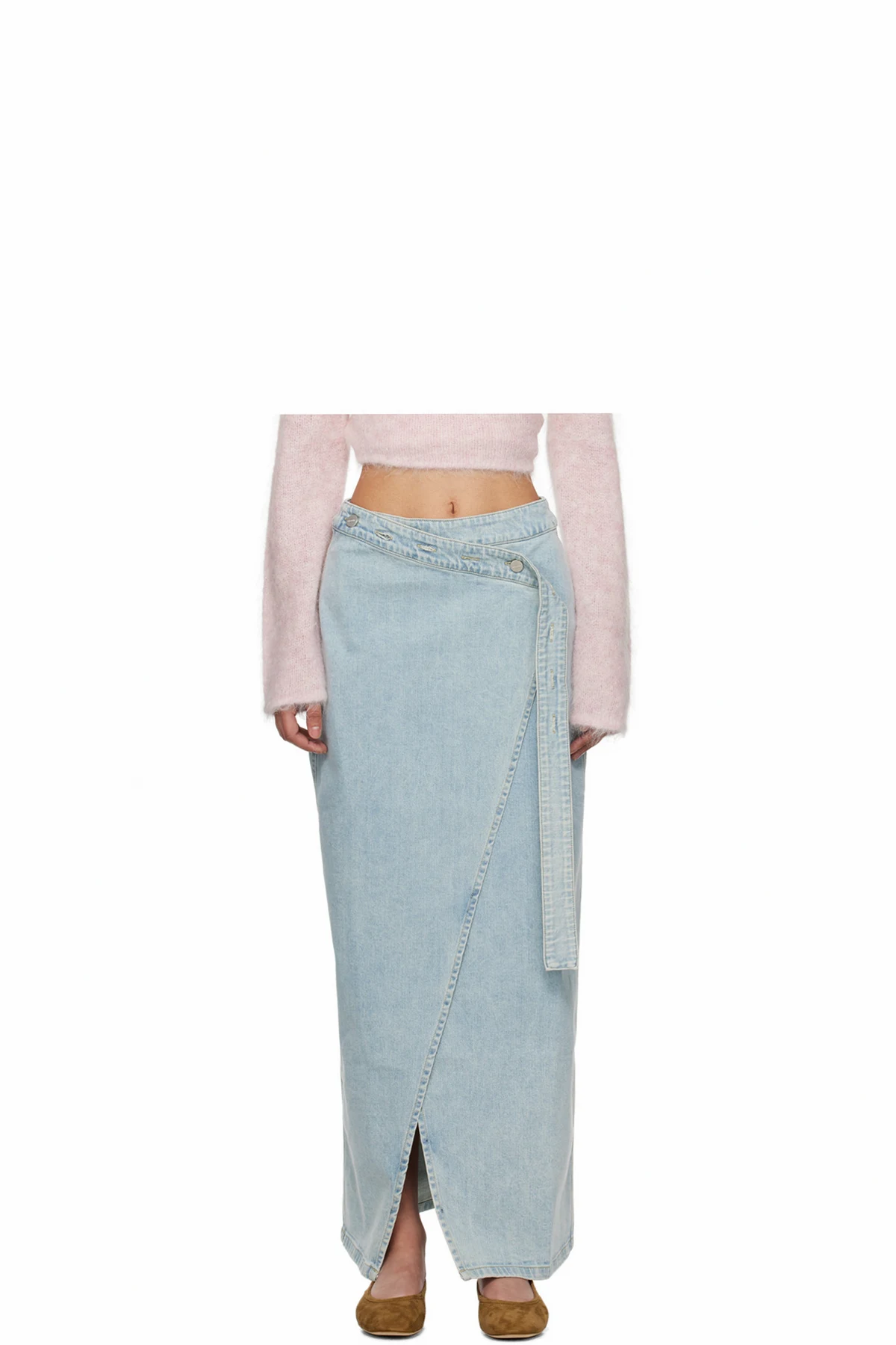Blue Briela Denim Maxi Skirt