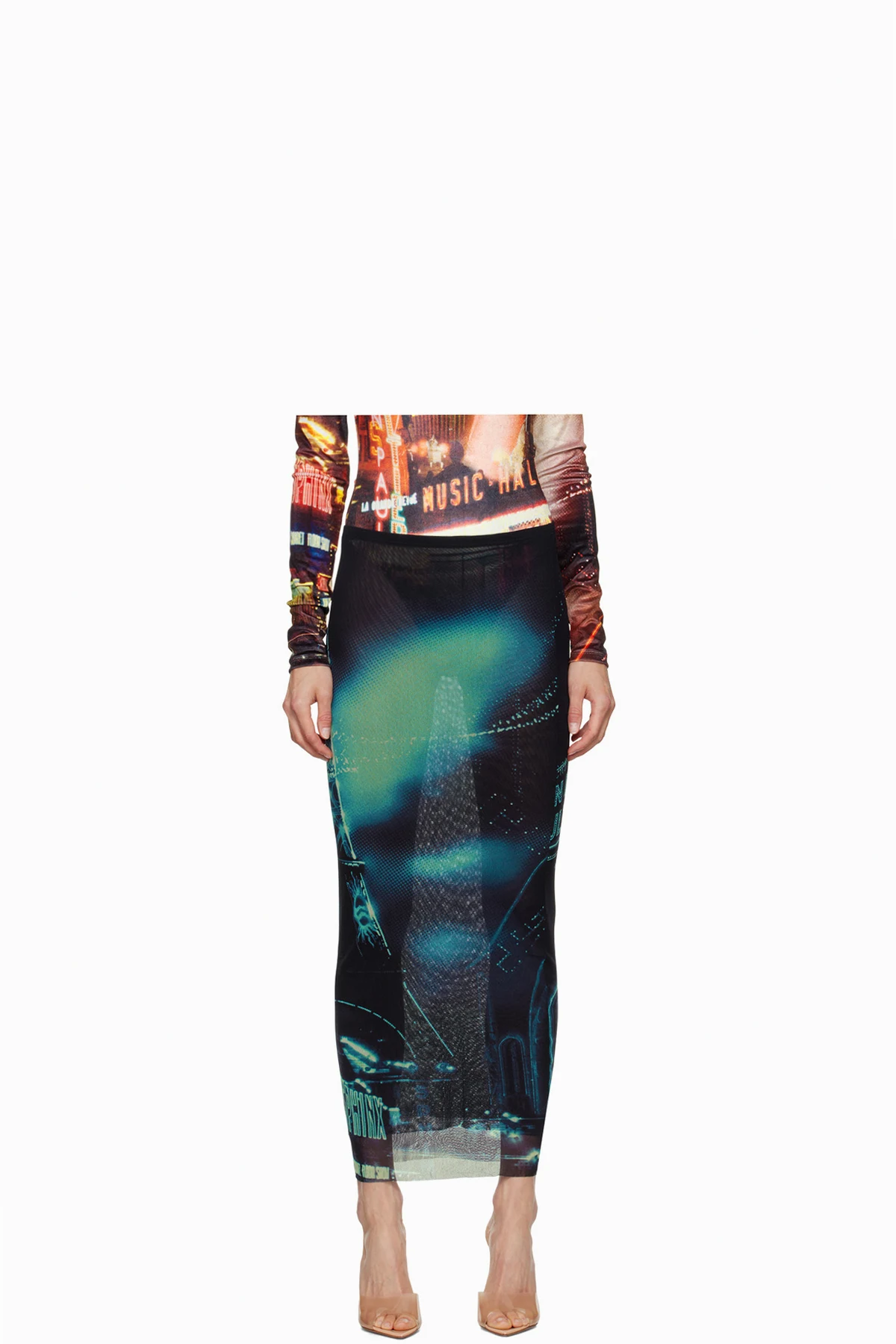 Navy 'The Pigalle' Maxi Skirt